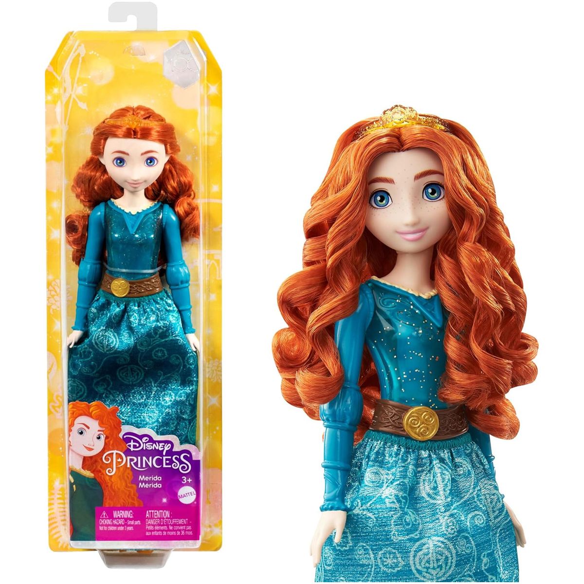 Mattel HLW13 - Disney Prinzess - Merida-Puppe &ndash; Mut und Abenteuer neu entdecken! - Bild 1