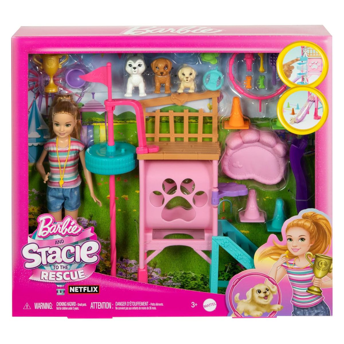 Mattel HRM10 - Barbie - Stacie - H&uuml;ndchenspielplatz-Spielset mit Puppe und Zubeh&ouml;r - Bild 1