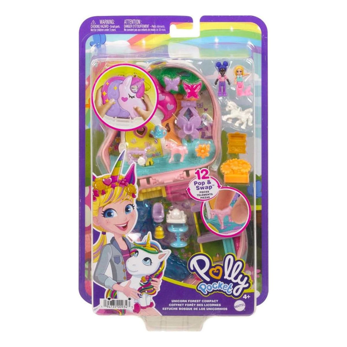 Mattel HCG20 - Polly Pocket - Einhorn-Zauber Schatulle - Bild 1