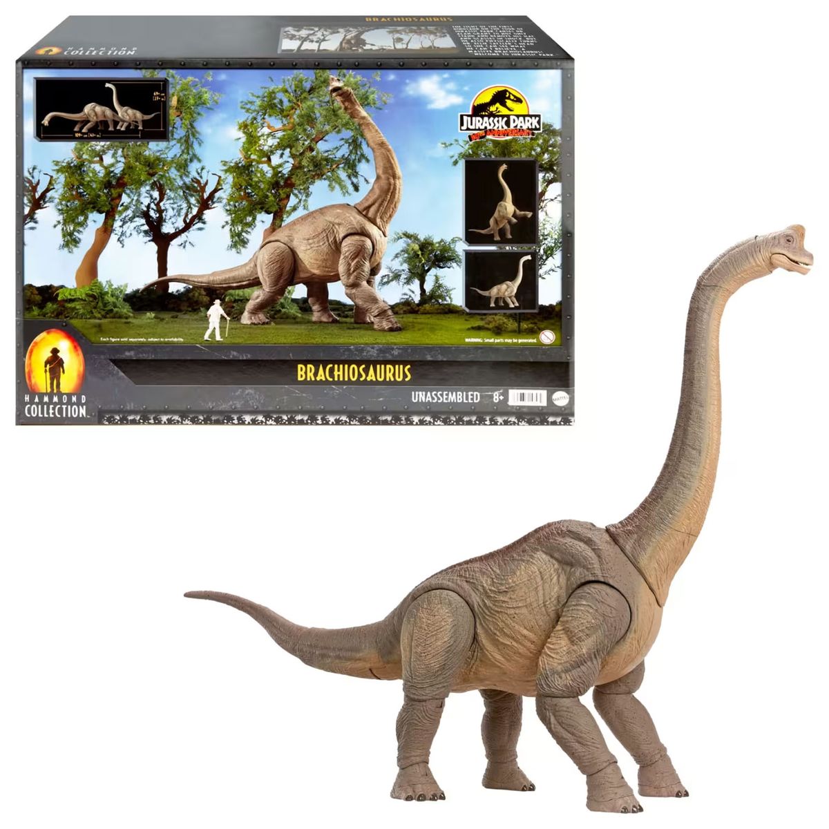 Mattel HNY77 - Jurassic Park - 30th Anniversary Hammond Collection Brachiosaurus Dinosaurier - Bild 1