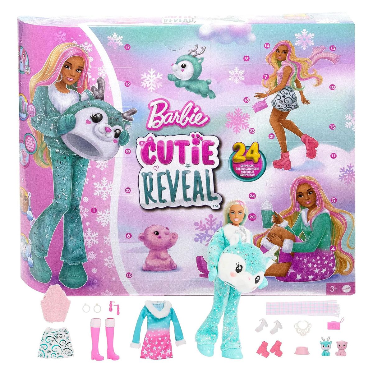 Mattel HJX76 2.Wahl - Barbie - Cutie Reveal - Adventskalender - Bild 1