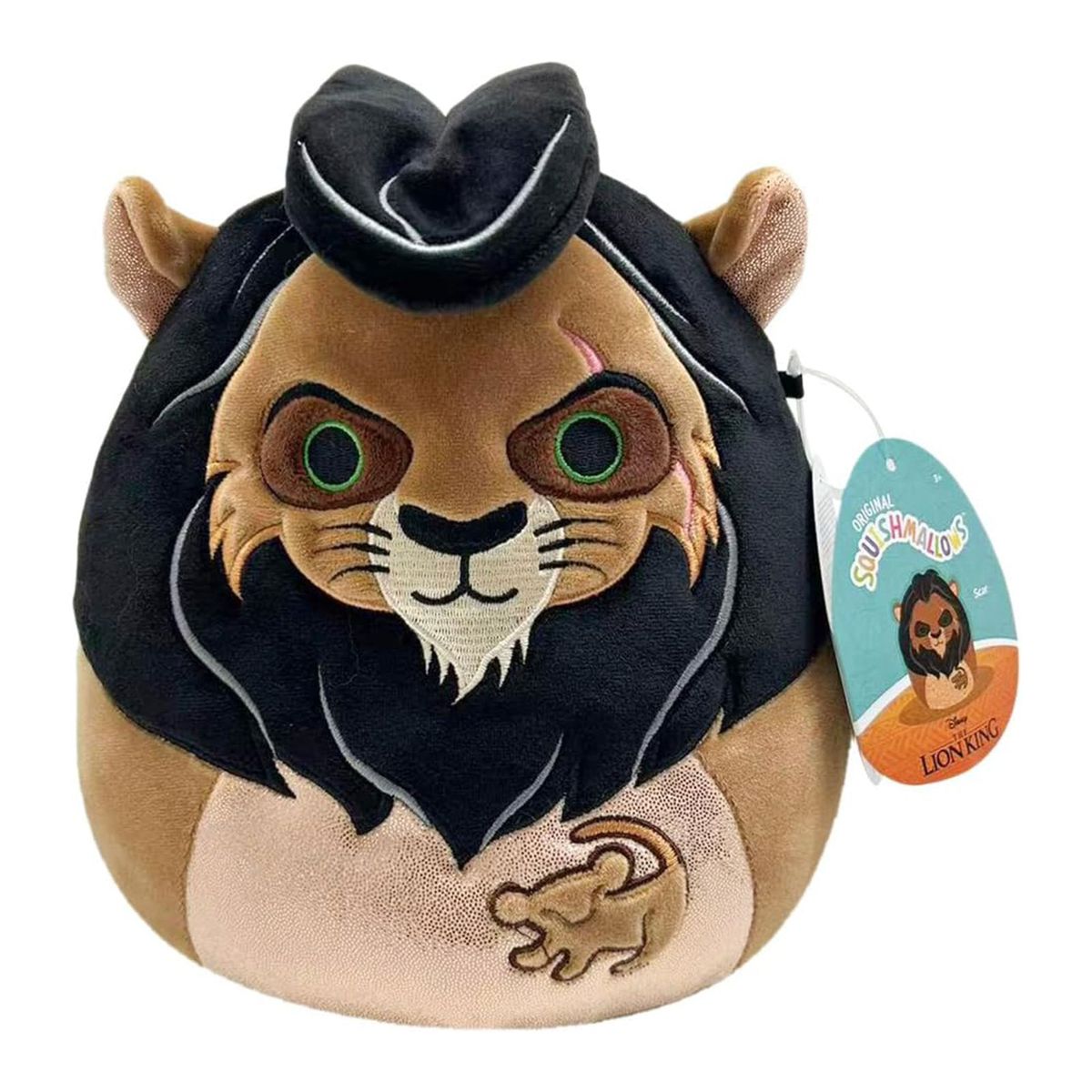 Jazwares SQDI00550 - Disney Der K&ouml;nig der L&ouml;wen - Squishmallows - Pl&uuml;schfigur, 20 cm, Scar - Bild 1