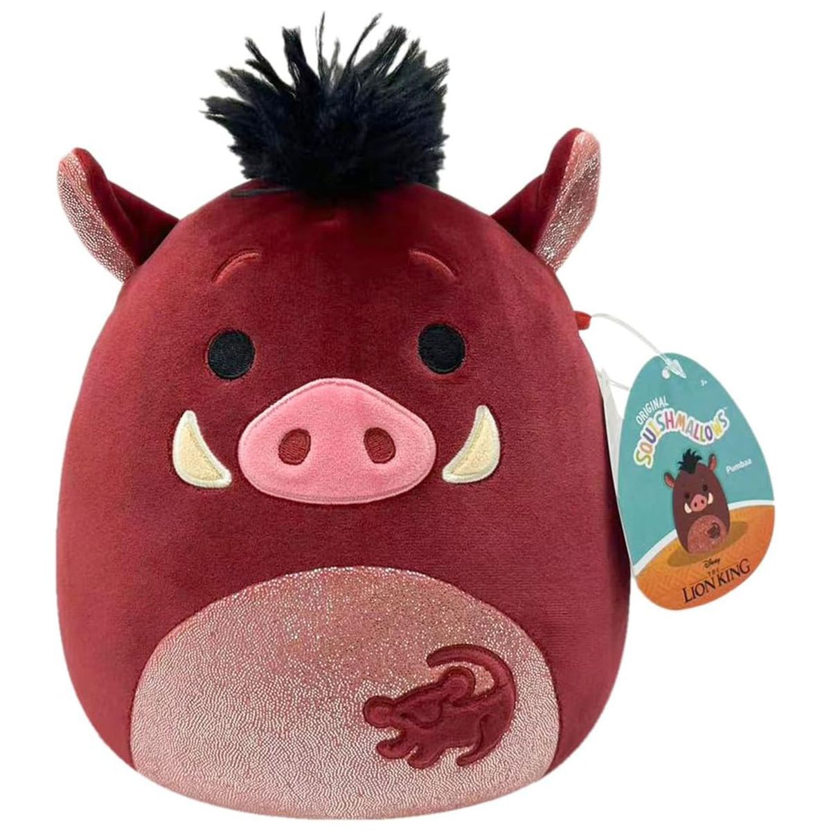 Jazwares SQDI00552 - Disney Der K&ouml;nig der L&ouml;wen - Squishmallows - Pumbaa Pl&uuml;schfigur, 20 cm - Bild 1