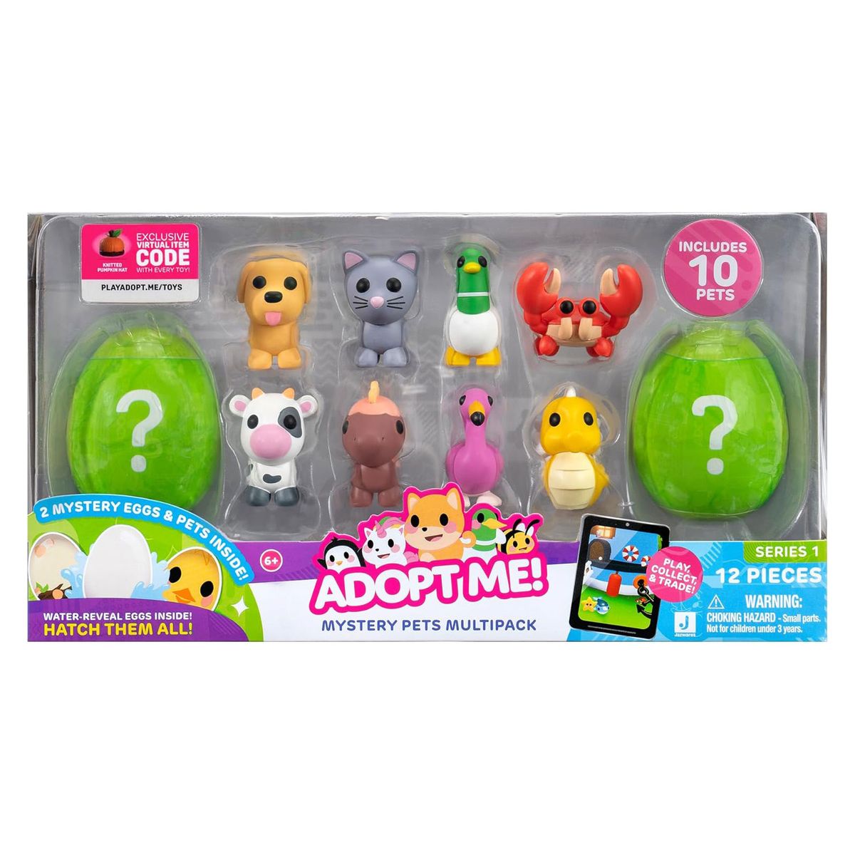 Jazwares AME0050 - Adopt Me! - Figurenset 10er-Pack, Haustiere - Bild 1