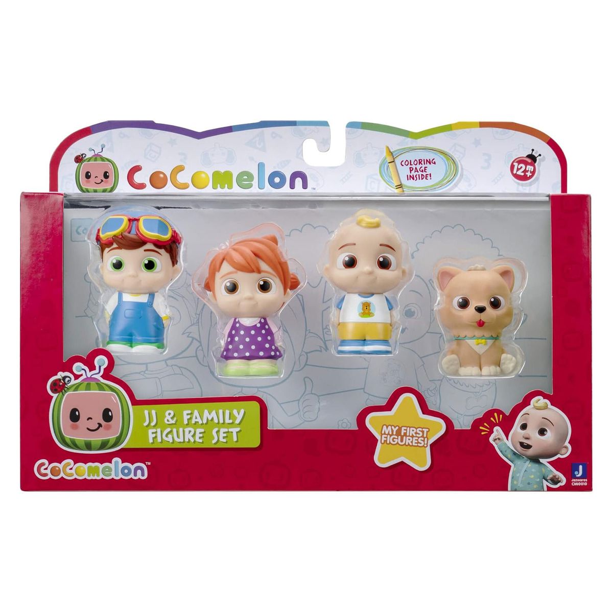 Jazwares CMI0010 - Cocomelon - Figurenset, 4er-Pack, JJ & Family - Bild 1