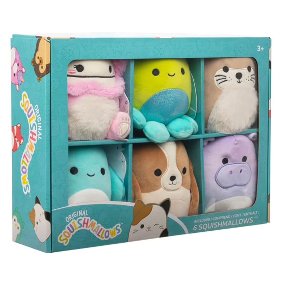 Jazwares SQCR06918 - Squishmallows - 6er Pack Pl&uuml;schfiguren &aacute; 13 cm - Bild 1