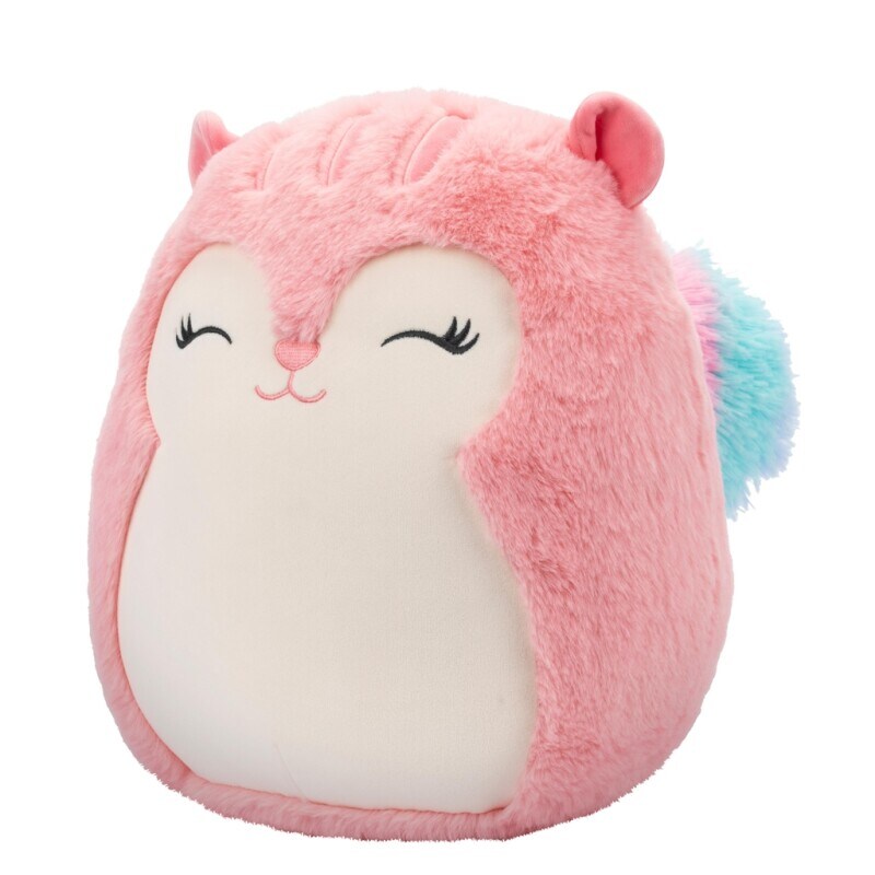 Jazwares SQCR05506 - Squishmallows - Eichh&ouml;rnchen Amina, Pl&uuml;schfigur, 30 cm, rosa - Bild 1