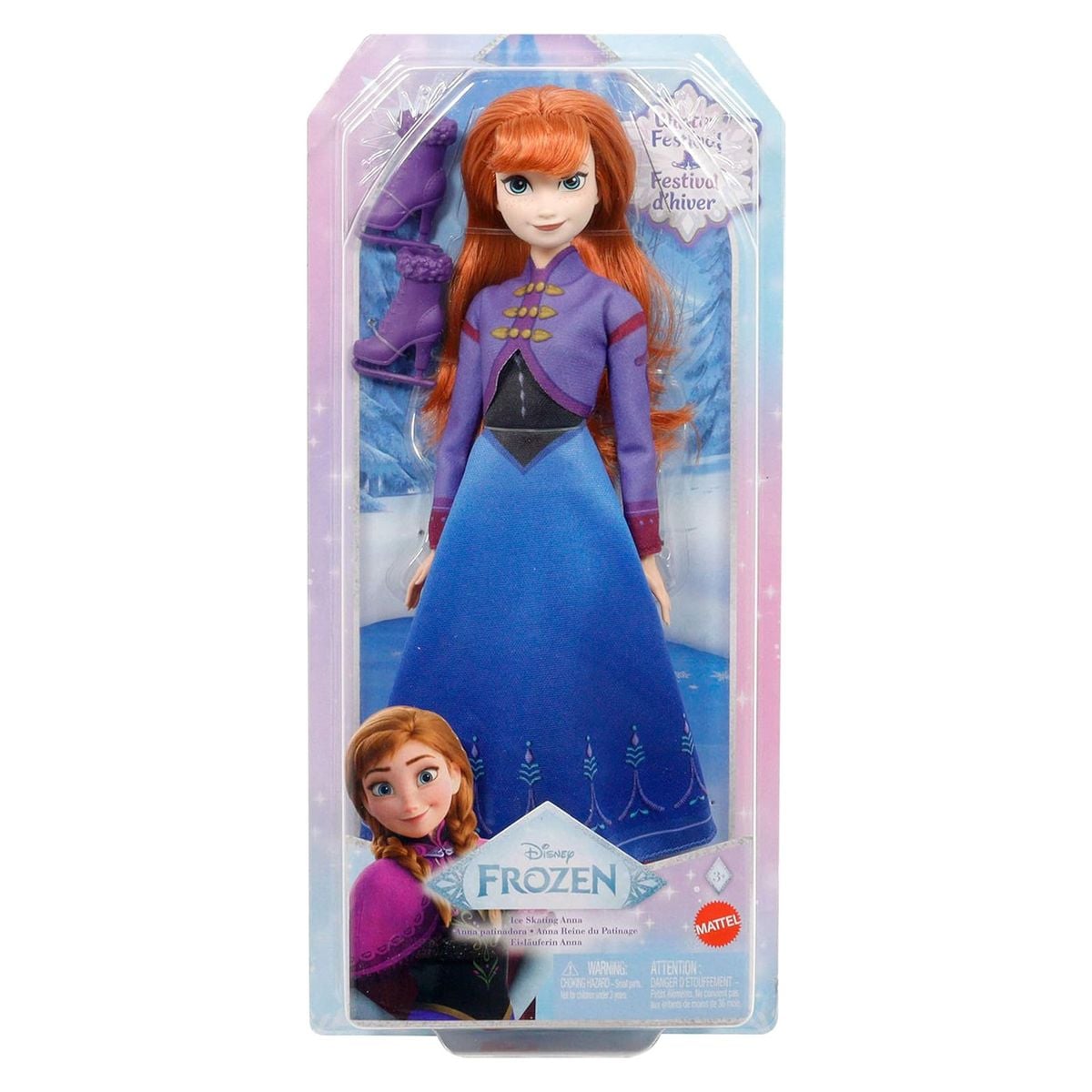 Mattel JBG54 - Disney Frozen - Eisl&auml;uferin Anna, Puppe mit Schlittschuhen - Bild 1