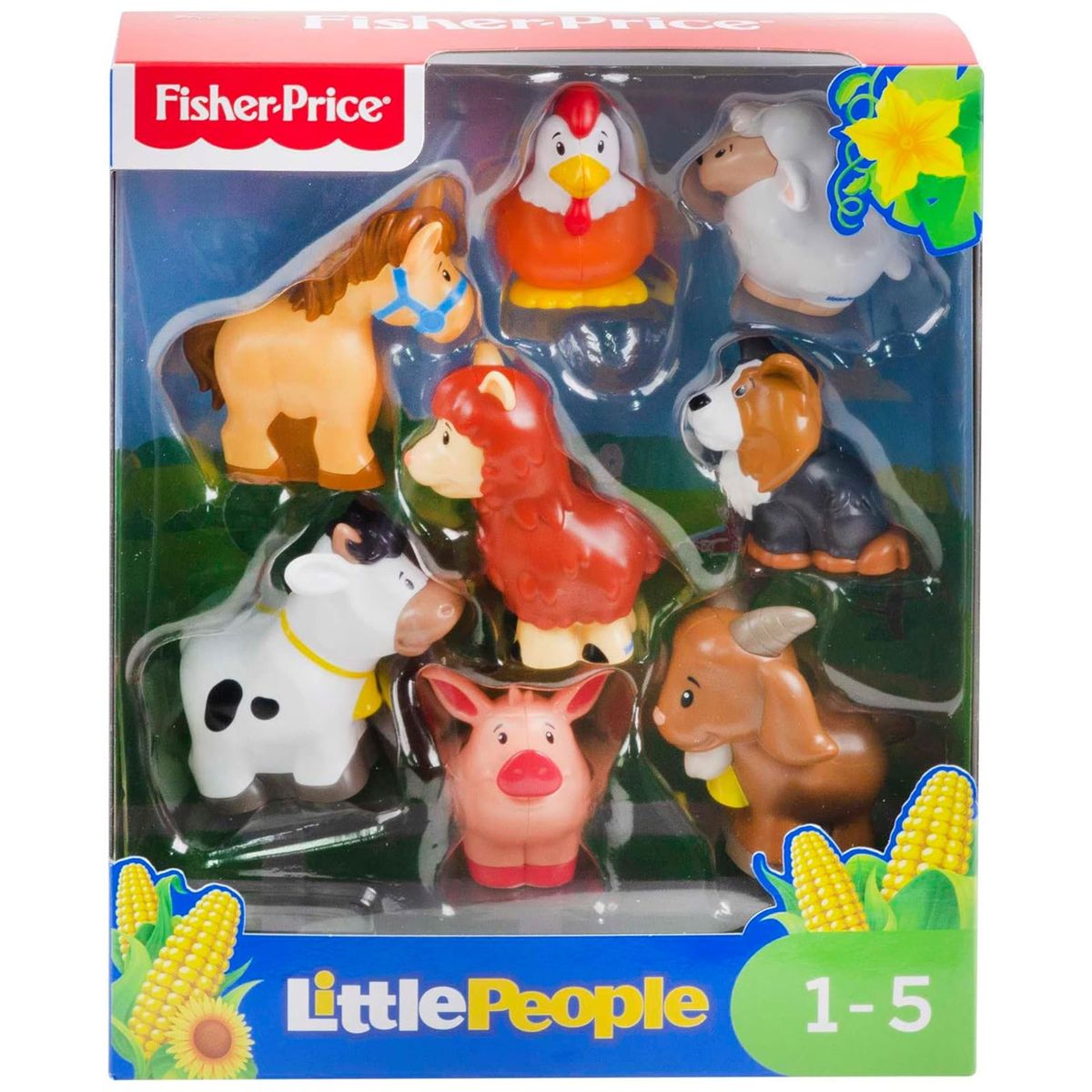 Mattel GFL21 - Little People - Bauernhof-Set, 8 Tierfiguren - Bild 1
