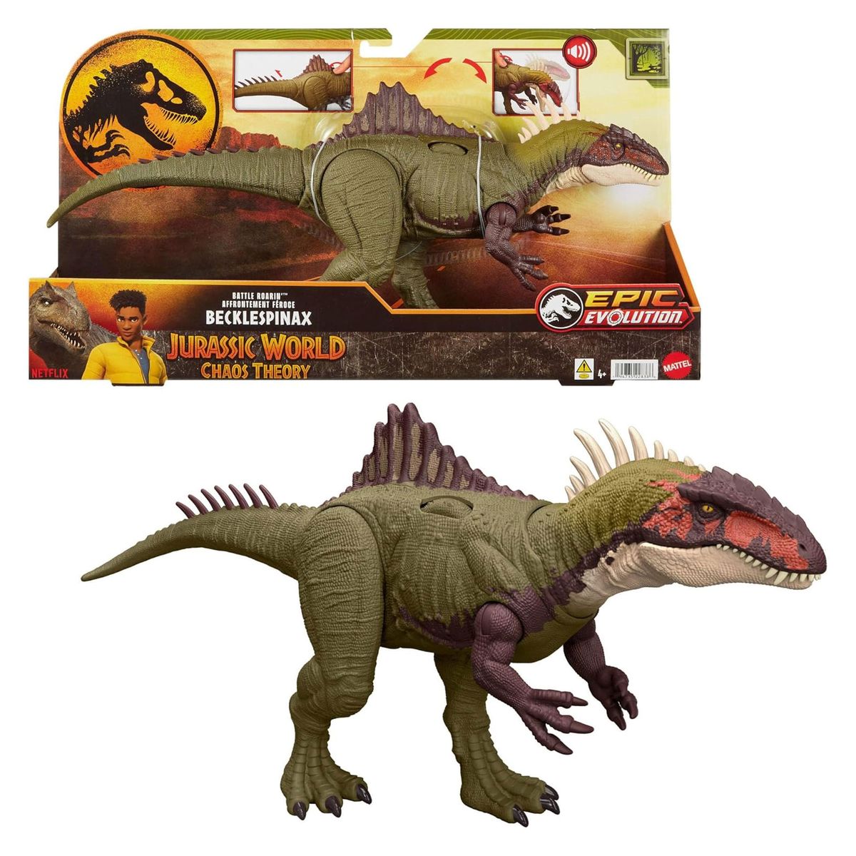Mattel HXF52 - Jurassic World - Kampfaction Becklespinax - Bild 1