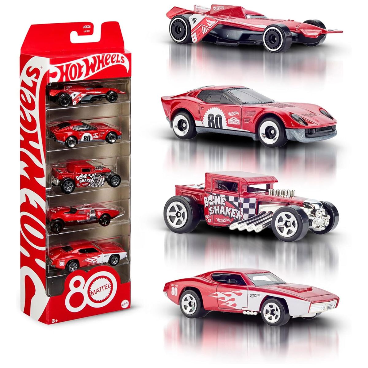Mattel JGK08 - Hot Wheels - 80th Anniversary 5er-Set &ndash; Sammler-Edition 1:64 - Bild 1