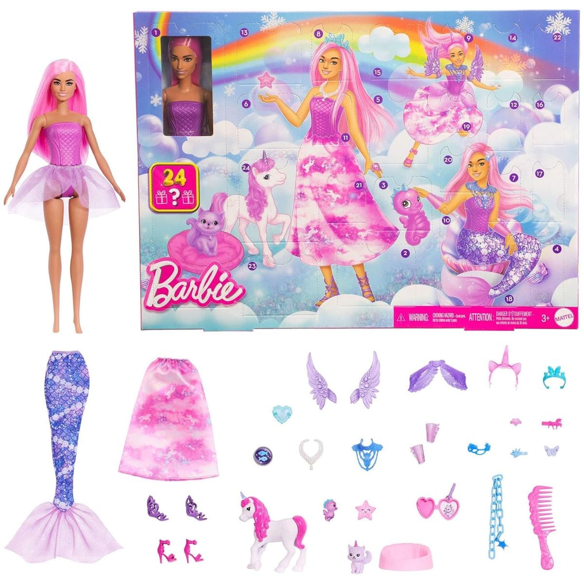 Mattel JFL66 - Barbie - Fantasy - Adventskalender - Puppe mit Accessoires - Bild 1