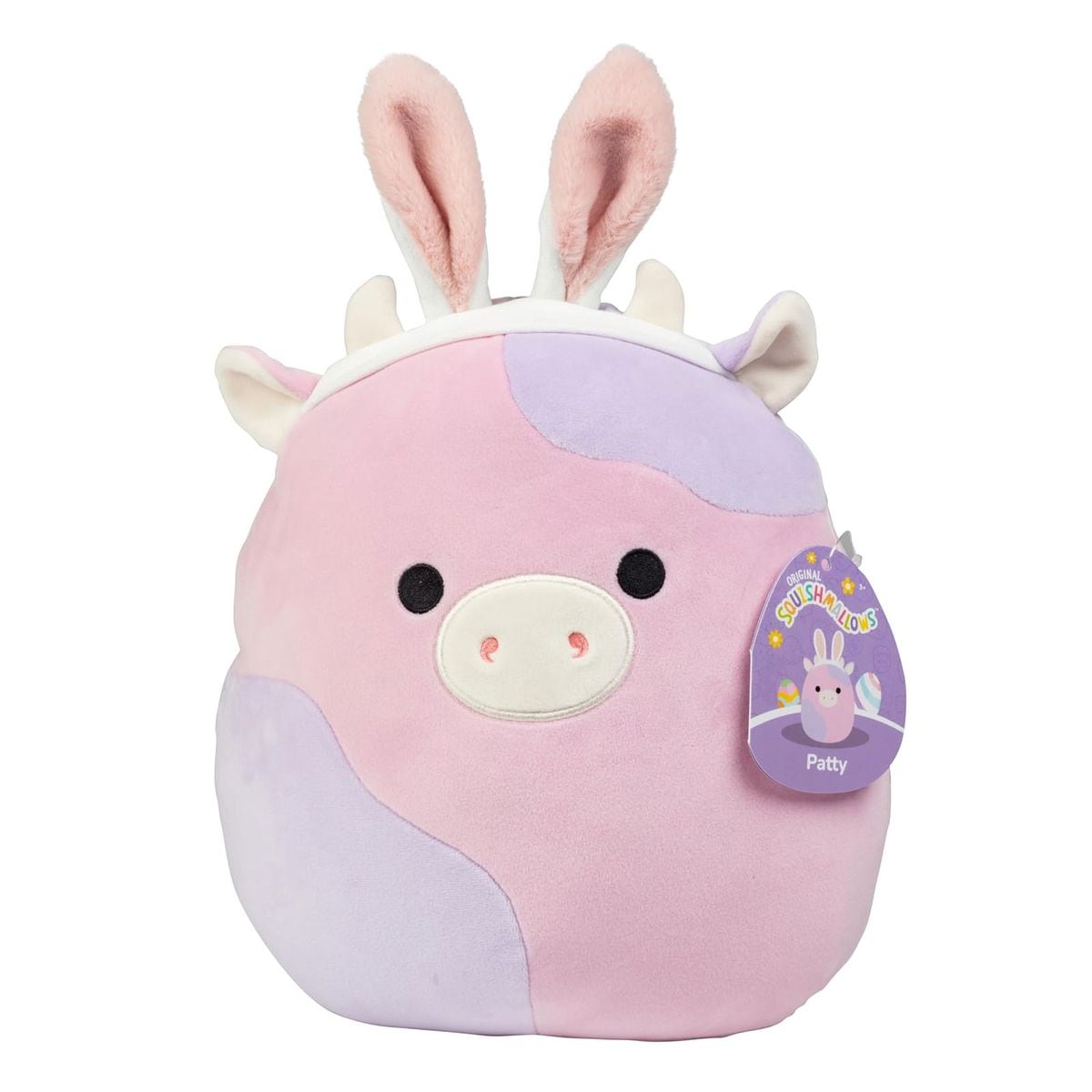 Jazwares SQER01285 - Squishmallows - Patty, die Kuh ca. 40 cm, Pl&uuml;schfigur - Bild 1