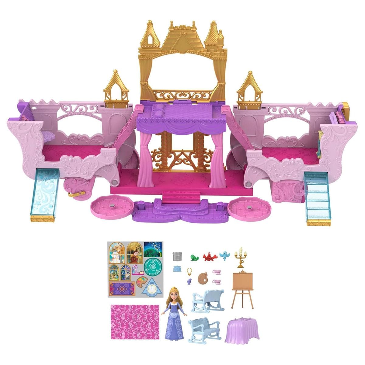 Mattel HWX17 - Disney Princess - Verwandlungs-Spielset; Kutsche und Schloss - Bild 1