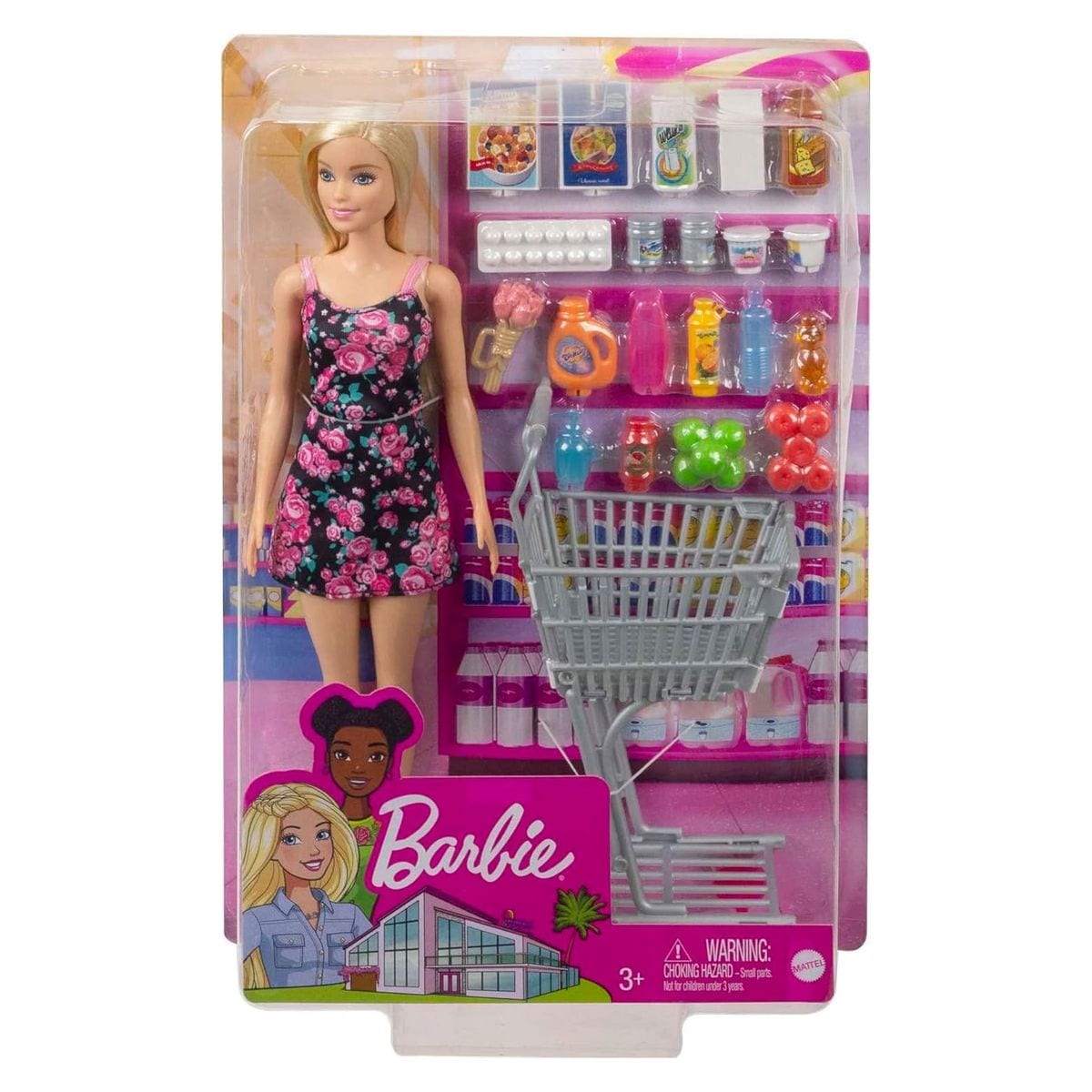 Mattel GTK94 - Barbie - Puppe mit Einkaufswagen und Zubeh&ouml;r zum Einkaufen - Bild 1