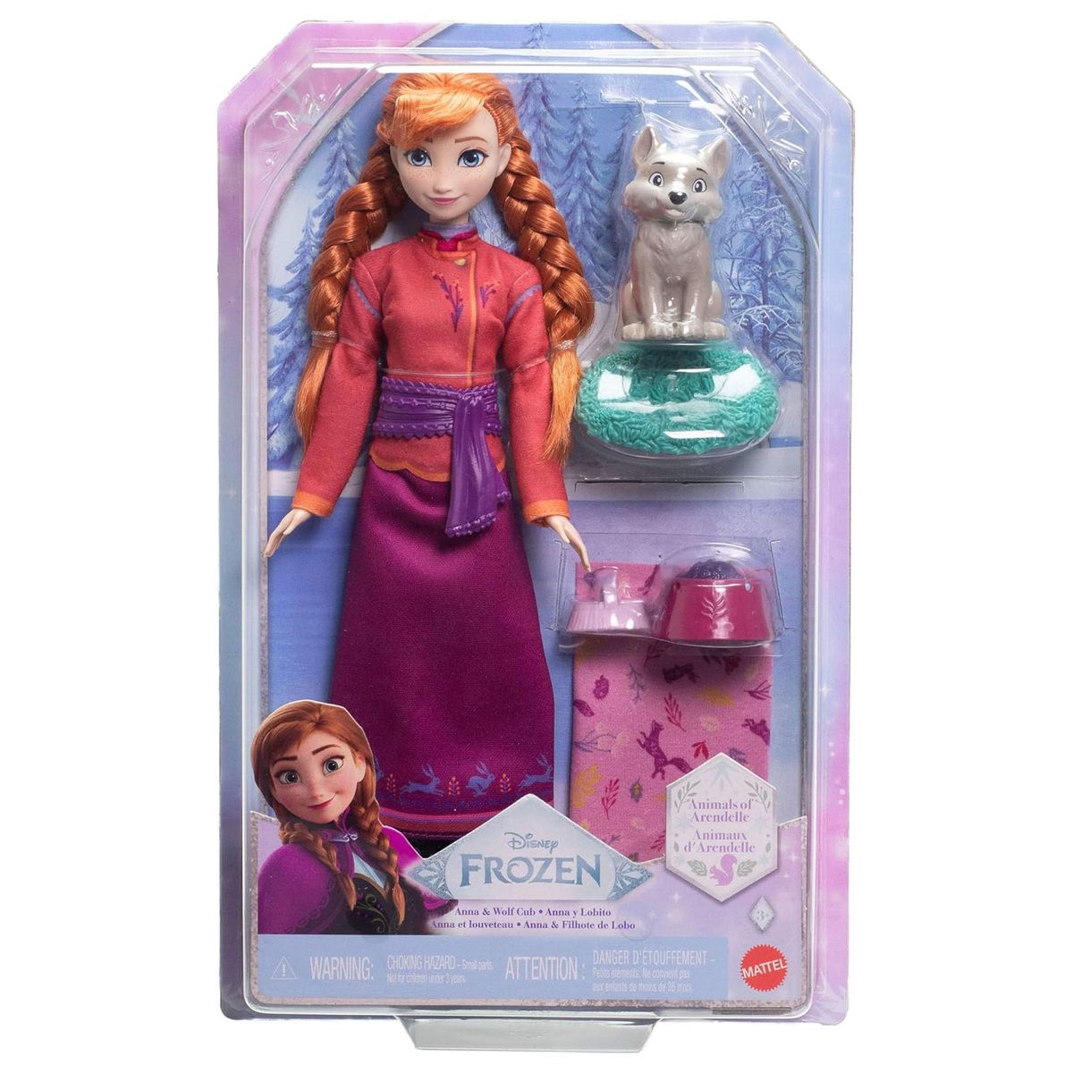 Mattel JFG17 - Disney Frozen - Puppe mit Zubeh&ouml;r, Anna und Wolfsjunge - Bild 1