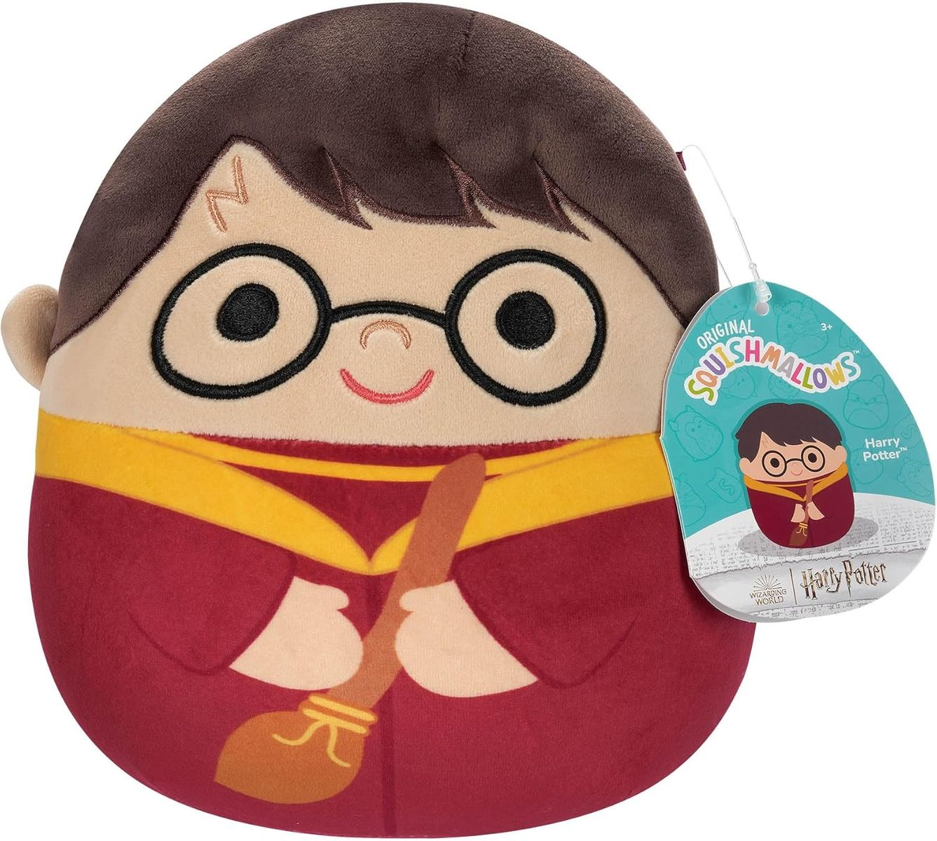 Jazwares SQWB00124 - Squishmallows - Harry Potter - Pl&uuml;schfigur Harry - Quidditch Outfit, ca. 25 cm - Bild 1