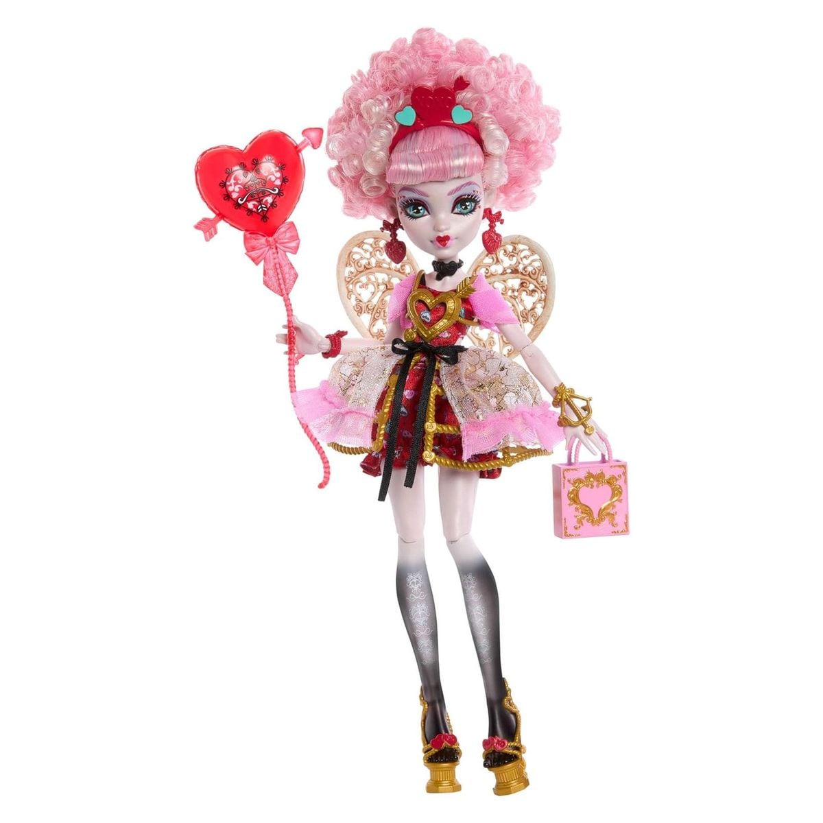 Mattel JBG77 - Monster High - Scary Sweet Birthday - Cupid Asteria Puppe &ndash; 1600er Geburtstag, Party-Outfit - Bild 1