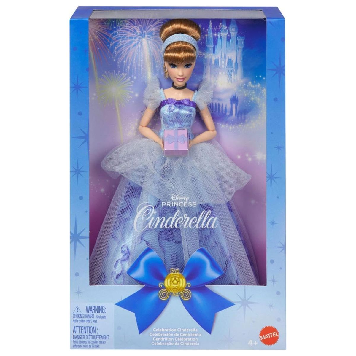 Mattel JCR78 - Disney Princess - Cinderella Geburtstagsfeier Puppe mit Geschenk-Accessoire - Bild 1