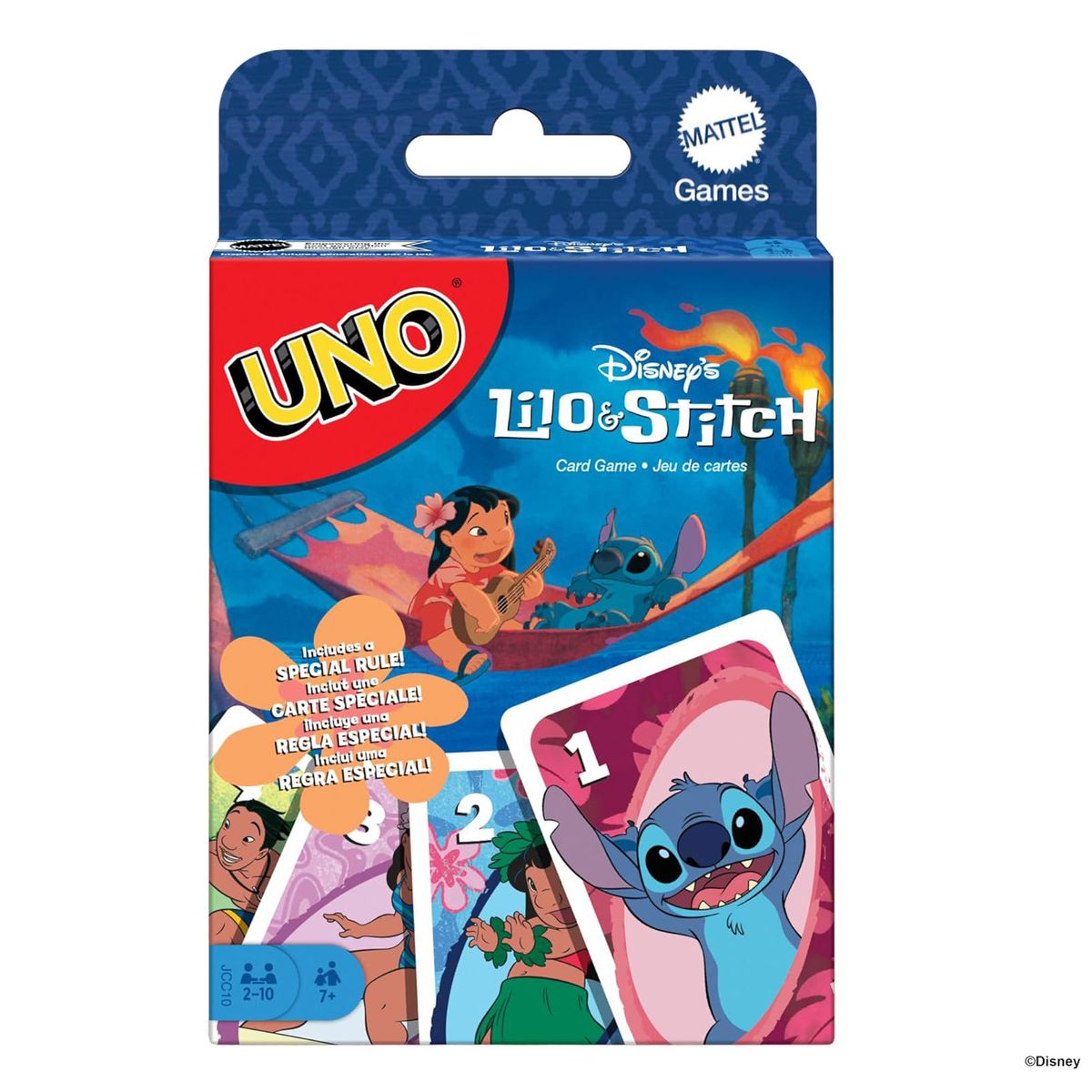 Mattel JCC10 - Disney's Lilo & Stitch - Mattel Games - UNO Kartenspiel mit Sonderregel - Bild 1