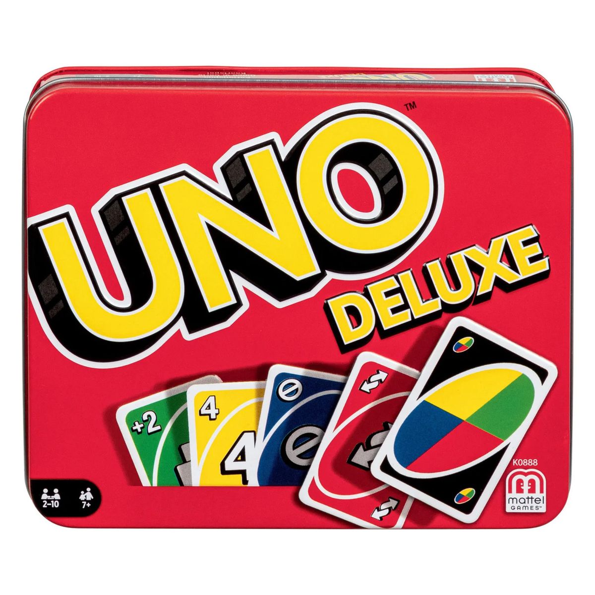 Mattel K0888 - UNO - Kartenspiel in Metall-Box, UNO Deluxe - Bild 1