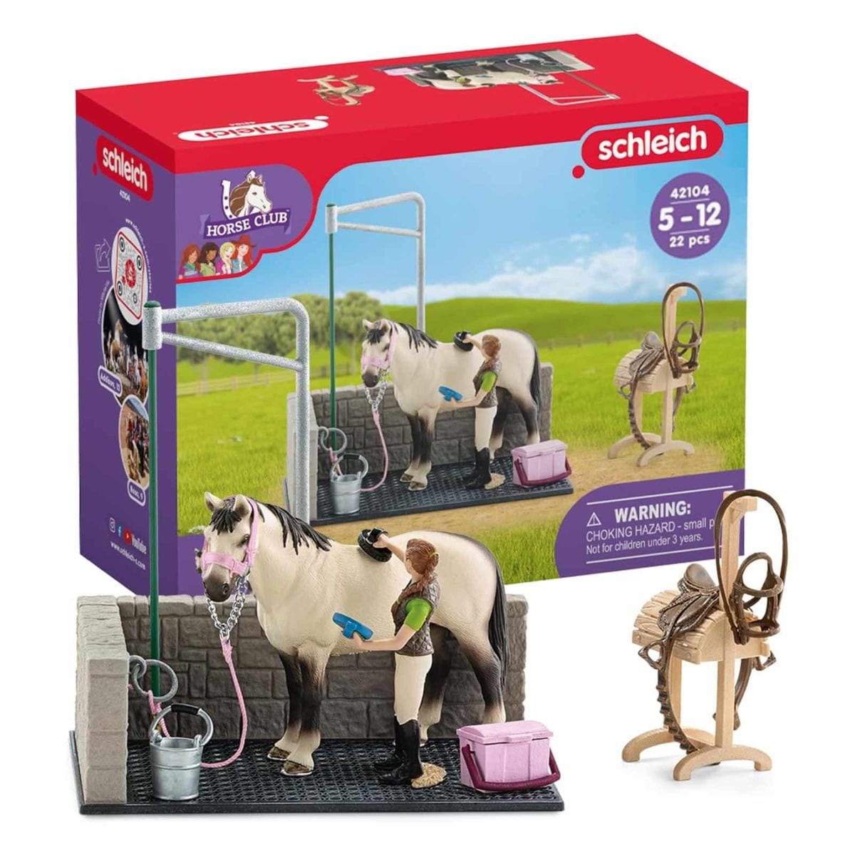 Schleich 42104 - Horse Club - Pferde Waschplatz - Bild 1
