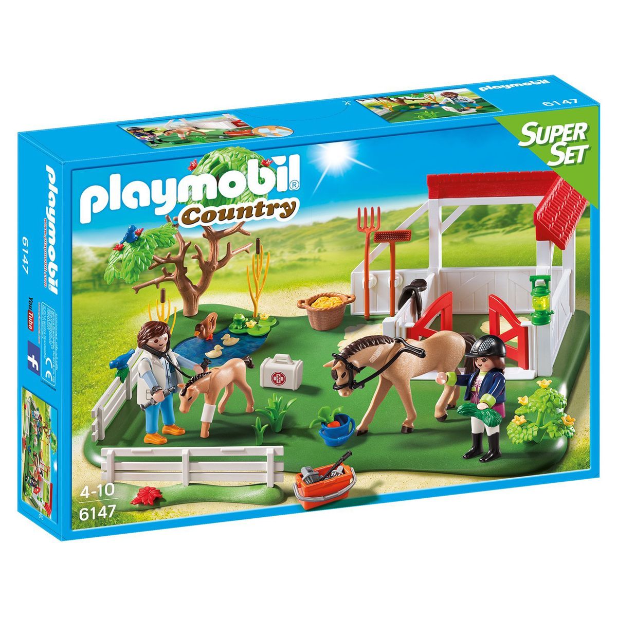 PLAYMOBIL&reg; 6147 - Country - Spielset, Koppel mit Pferdebox - Bild 1