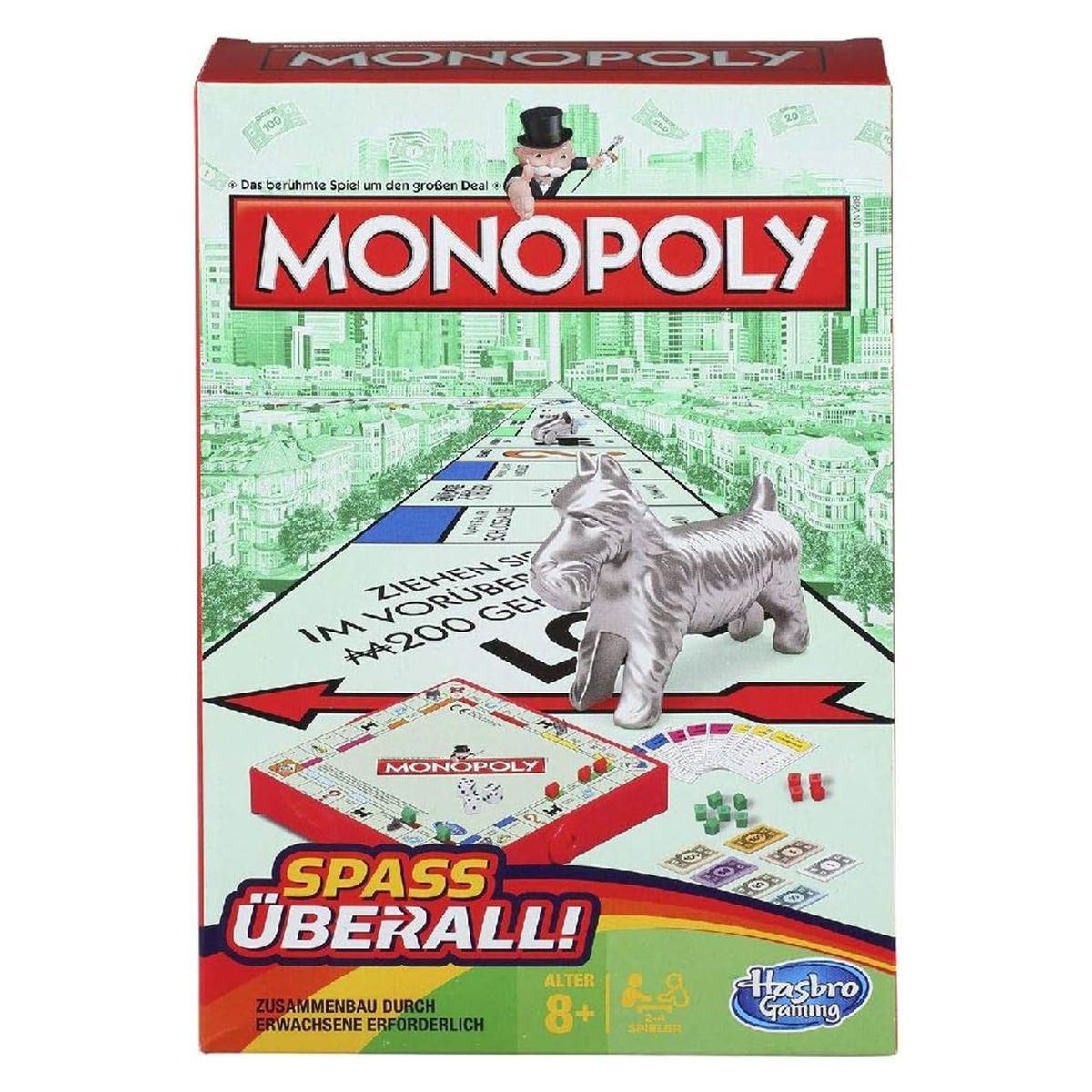 Hasbro B1002 - Monopoly - Kompakt, Brettspiel, Edition 2015 - Bild 1