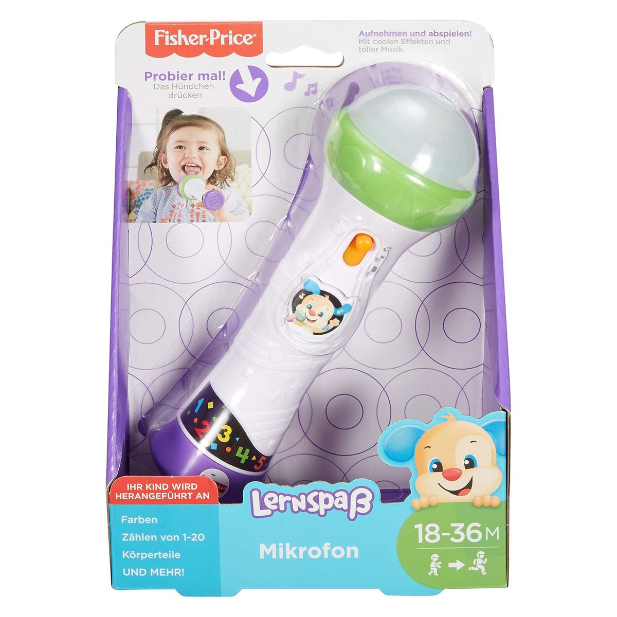 Mattel FBP32 - Fisher Price - Lernspa&szlig;, Mikrofon - Bild 1