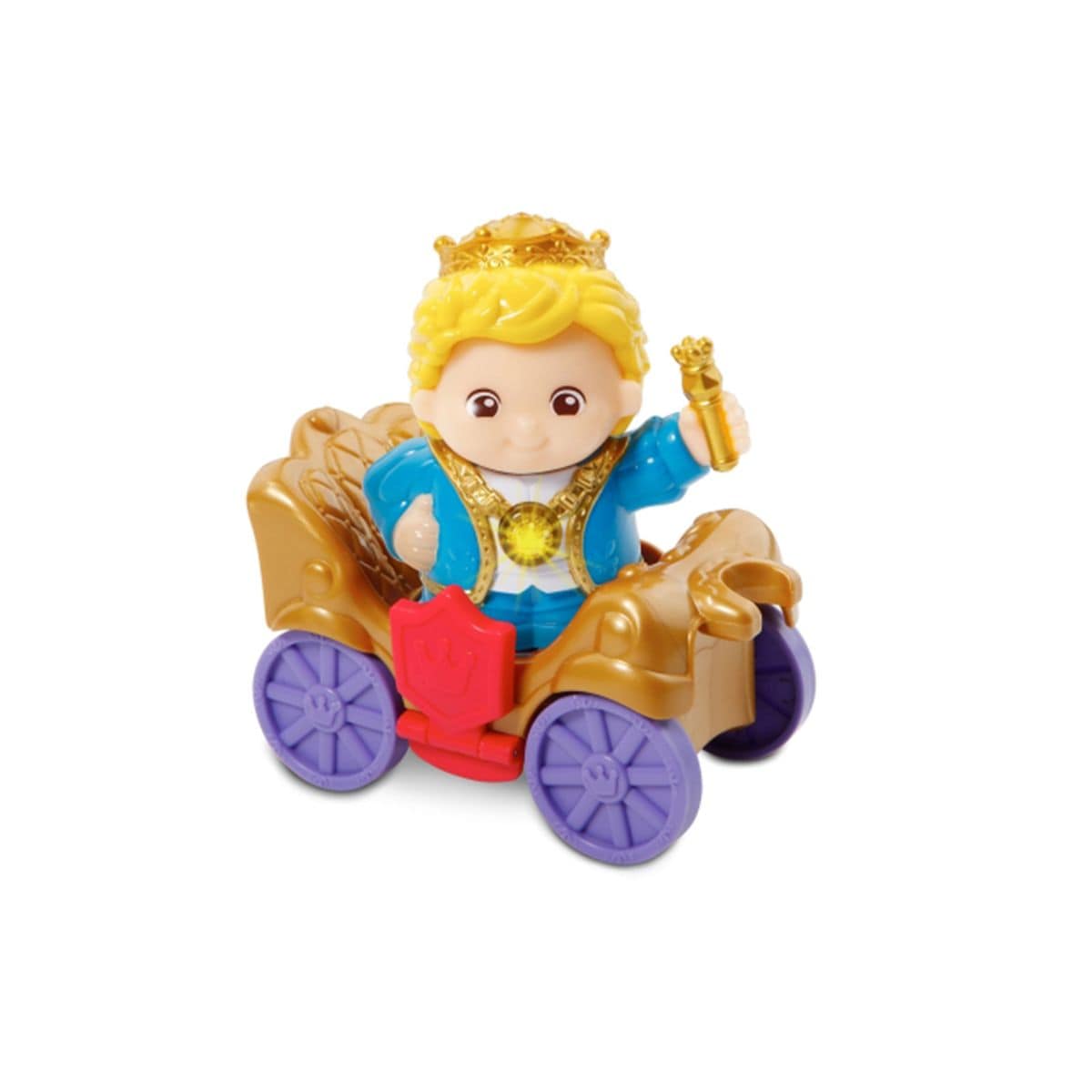 V-Tech 80-199704-004 - Kleine Entdeckerbande - Spielfigur mit Sound, K&ouml;nig Robert mit Wagen - Bild 1