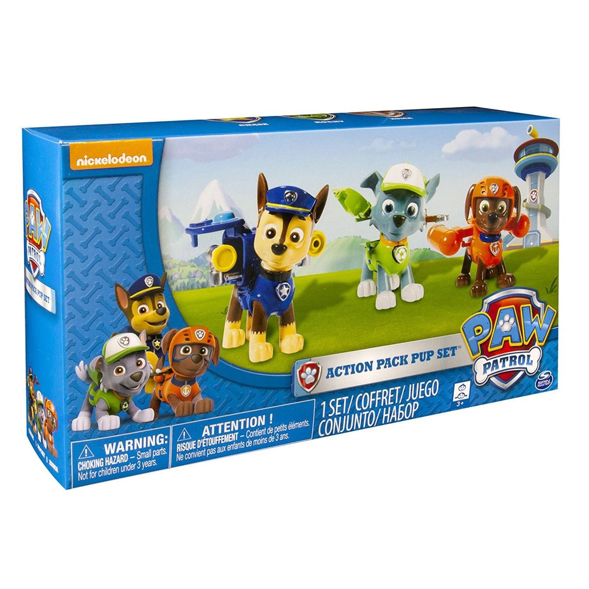 Spin Master 6024061 (20067178) - Paw Patrol - 3-Set Action Figuren, Chase, Zuma & Rocky - Bild 1