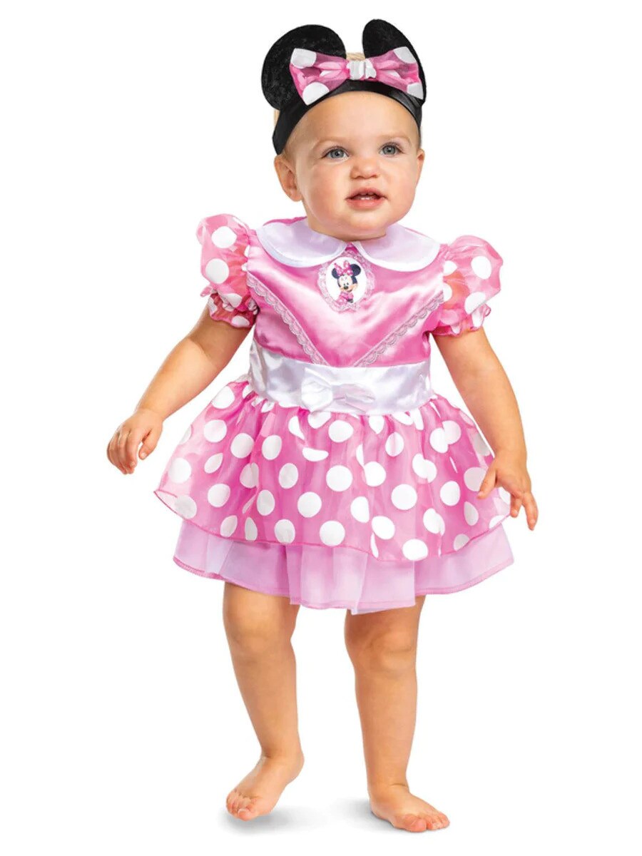 Disney Minnie Mouse Klassisches Kostüm Kleid & Stirnband