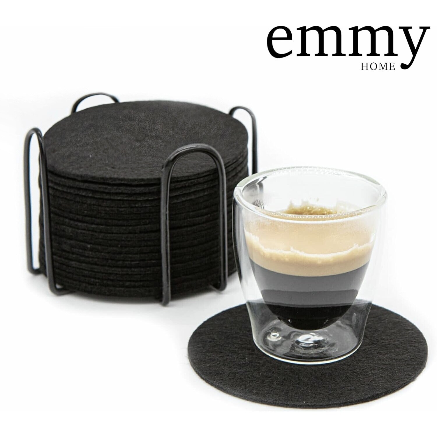 Untersetzer Gl&auml;ser 18er Set - Filzuntersetzer rund - Bild 1