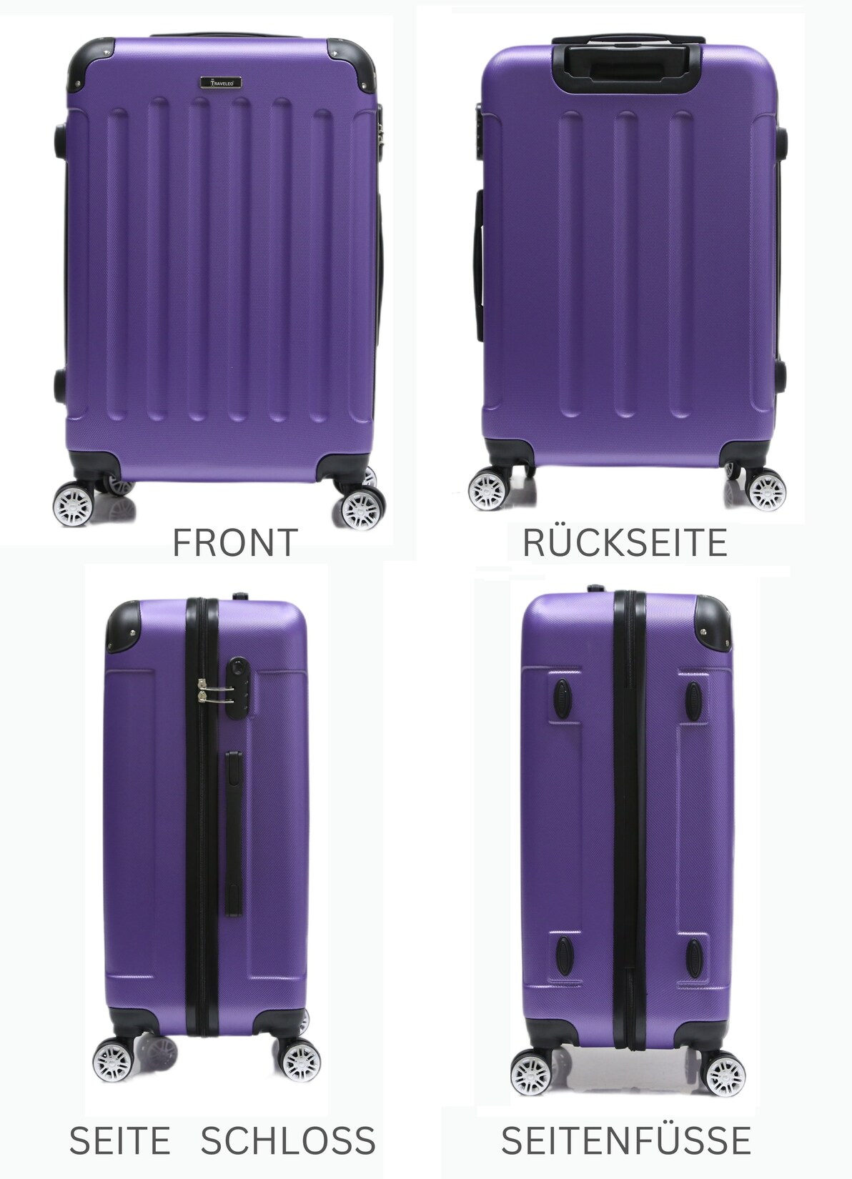 Reisekoffer Koffer 3 tlg Hartschale Trolley Set