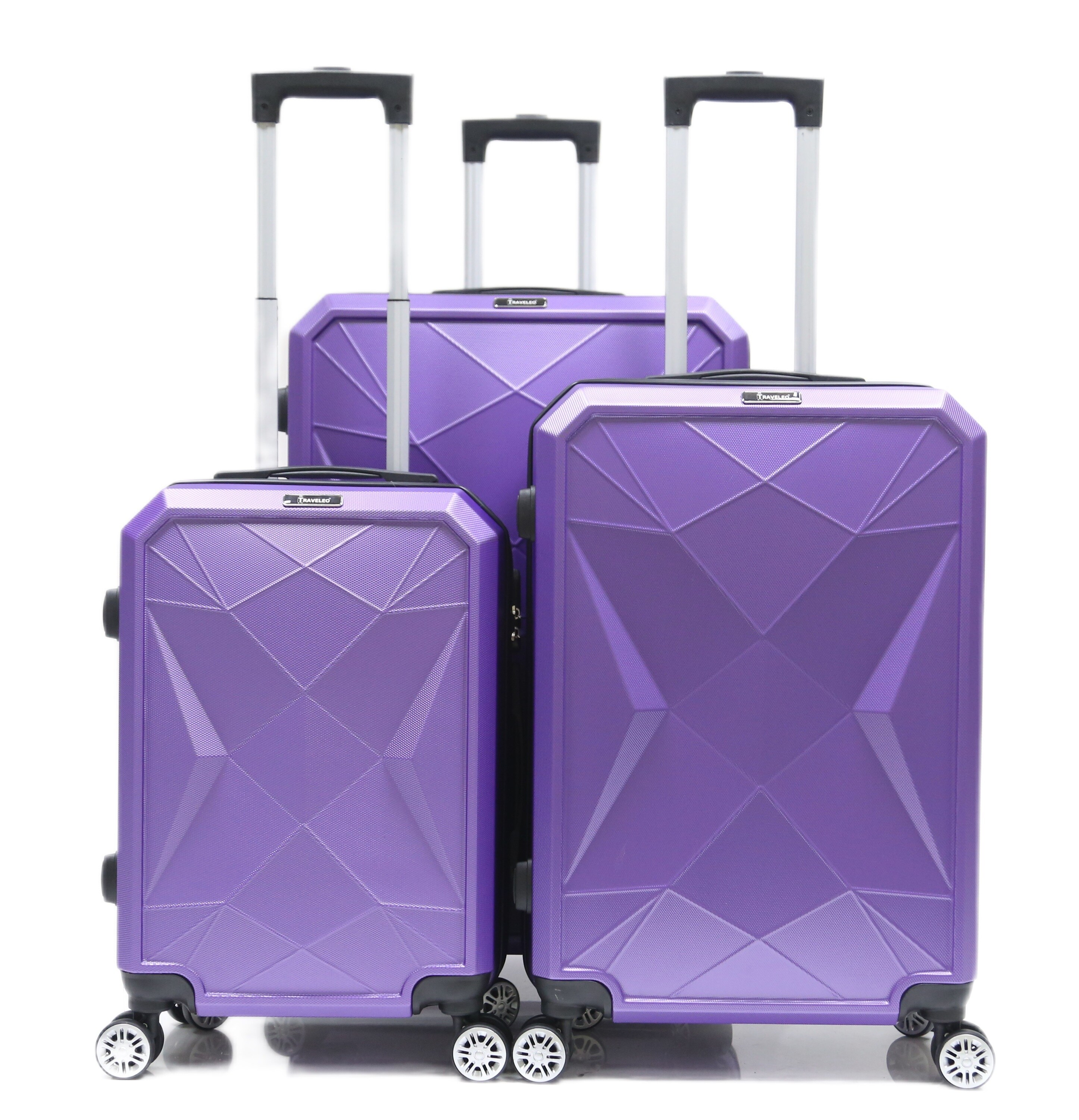Reisekoffer ABS-03 Koffer 3-teilig Hartschale Trolley Set Kofferset Ha - Bild 1