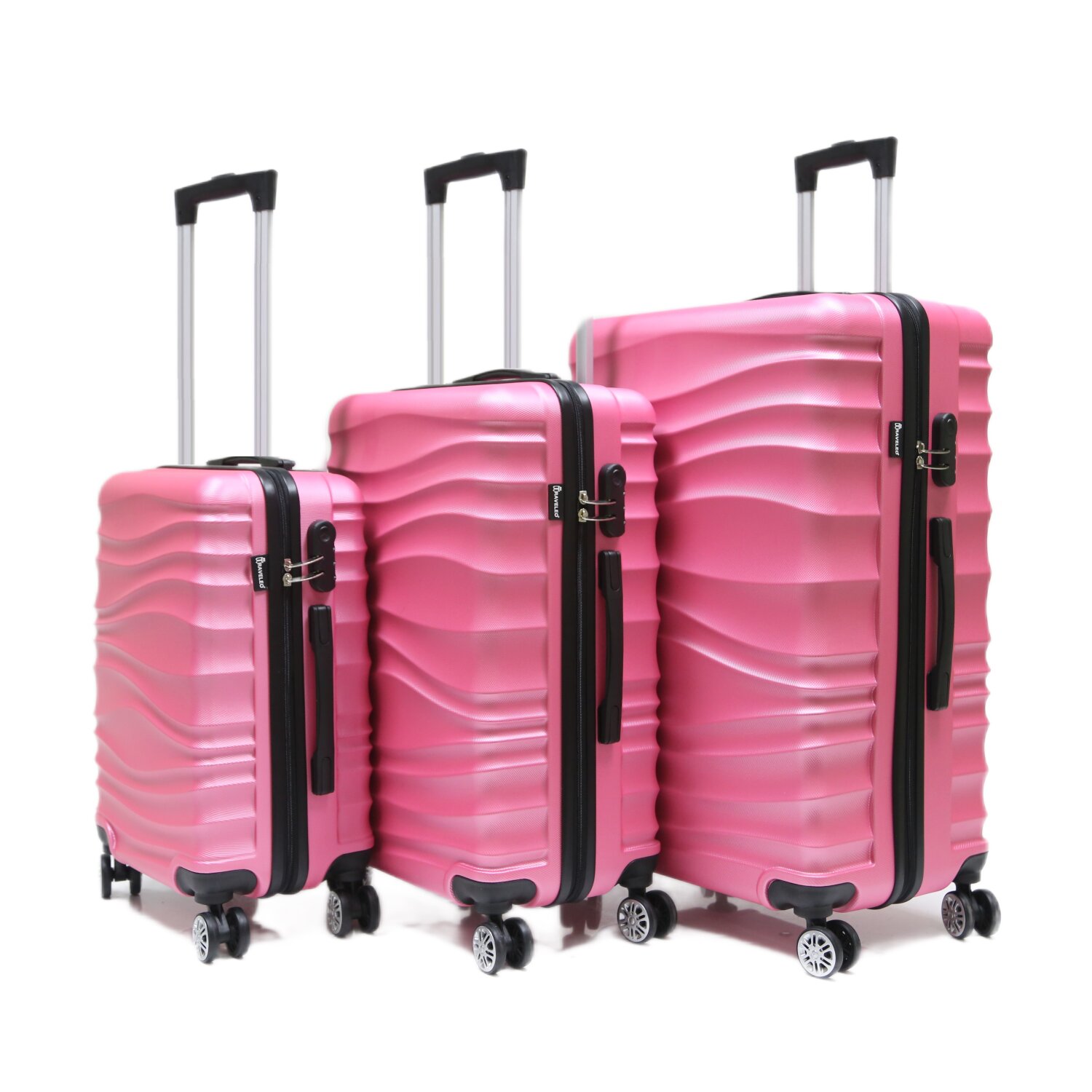 Reisekoffer Koffer 3 tlg Hartschale Trolley Set Kofferset Handgep&auml;ck - Bild 1