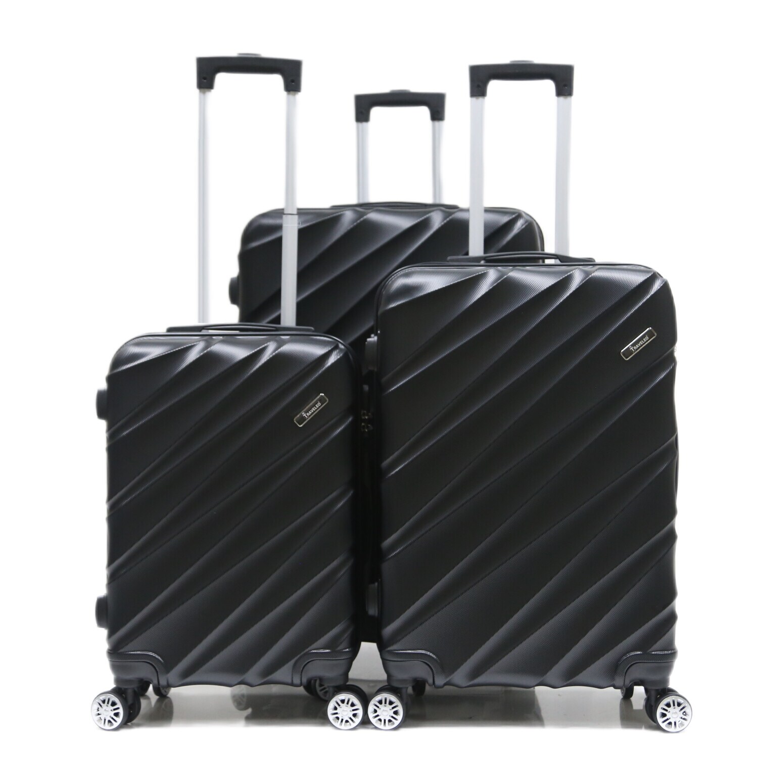Reisekoffer Koffer 3 tlg Hartschale Trolley Set Kofferset Handgepäck