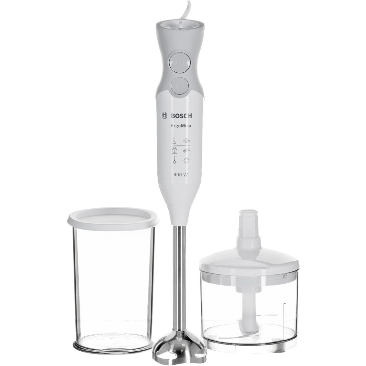 Leistungsstarker Stabmixer 600W &ndash; Wei&szlig;/Grau, Ideal f&uuml;r Ihre K&uuml;che - Bild 1