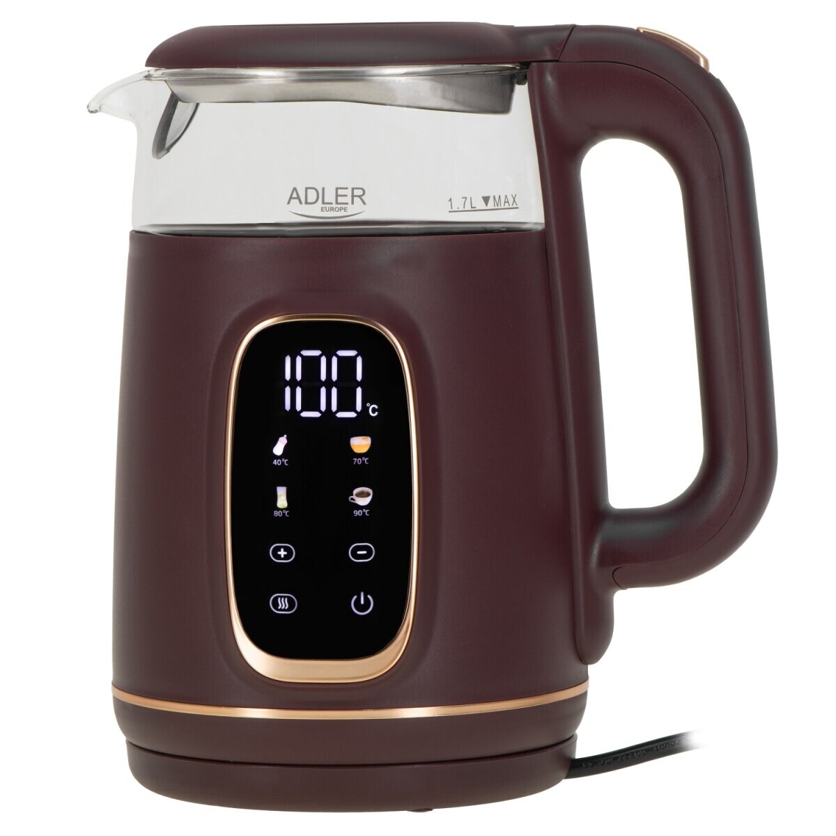 AD 1305 BUG Wasserkocher 2200 W - 5 Temperatureinstellungen, 360°-Sockel