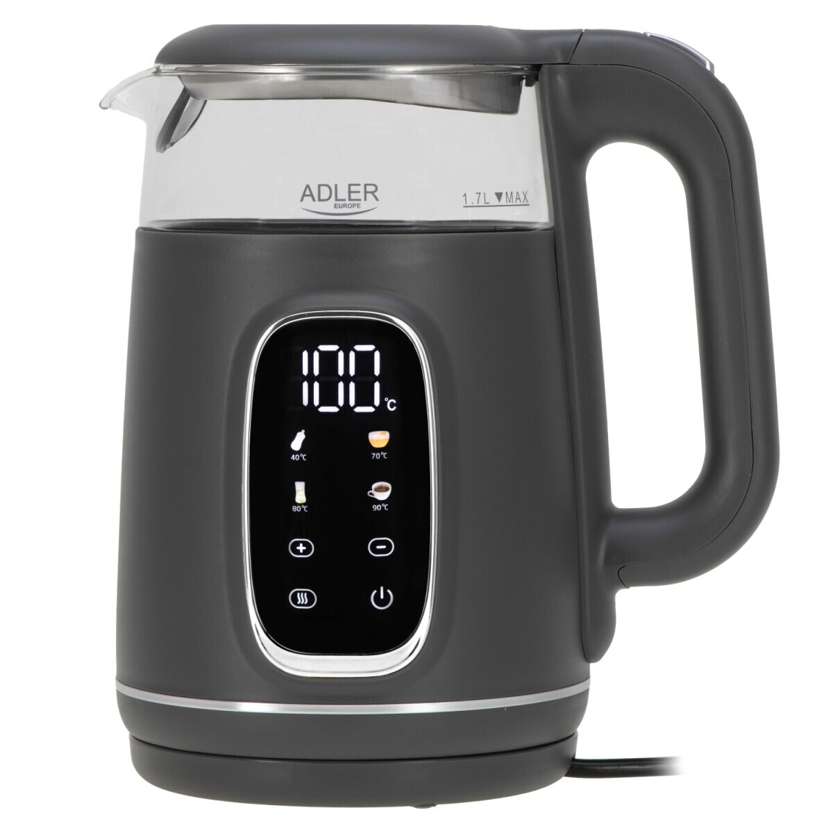 AD 1305 GS Wasserkocher 2200 W - 5 Temperatureinstellungen, 360°-Sockel