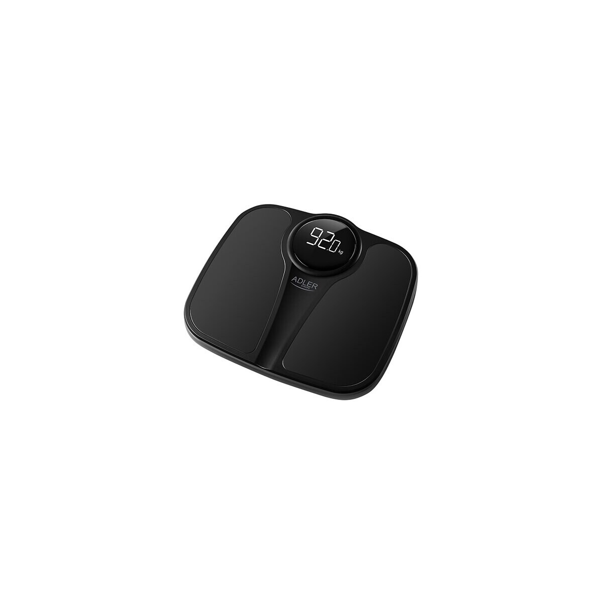 Adler AD 8172 Personenwaage - Digitale Waage mit LED-Anzeige, bis 180 kg, Schwarz