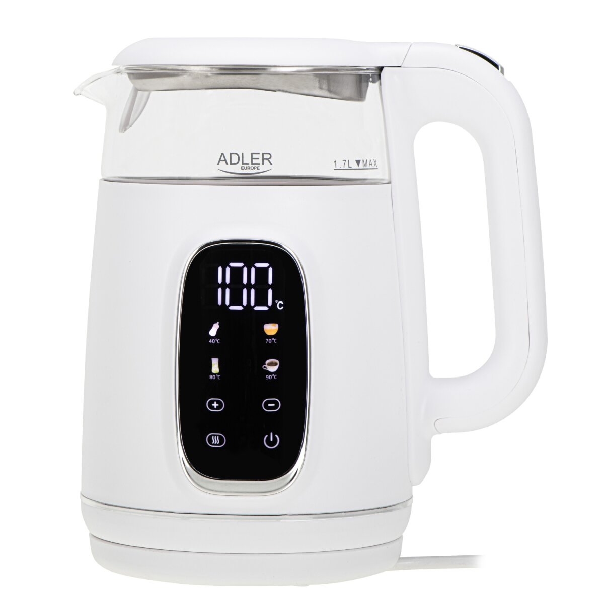 Adler AD 1305 WS Wasserkocher 2200 W - 5 Temperatureneinstellungen, 360&deg;-Sockel - Bild 1