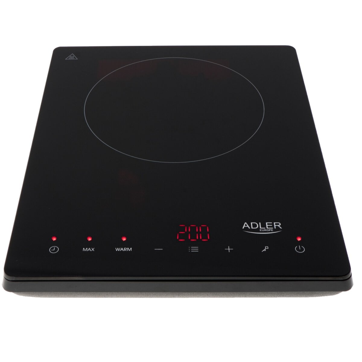 Adler AD 6513 Einzel-Induktionskochplatte mit LCD-Display, 2000W - Bild 1