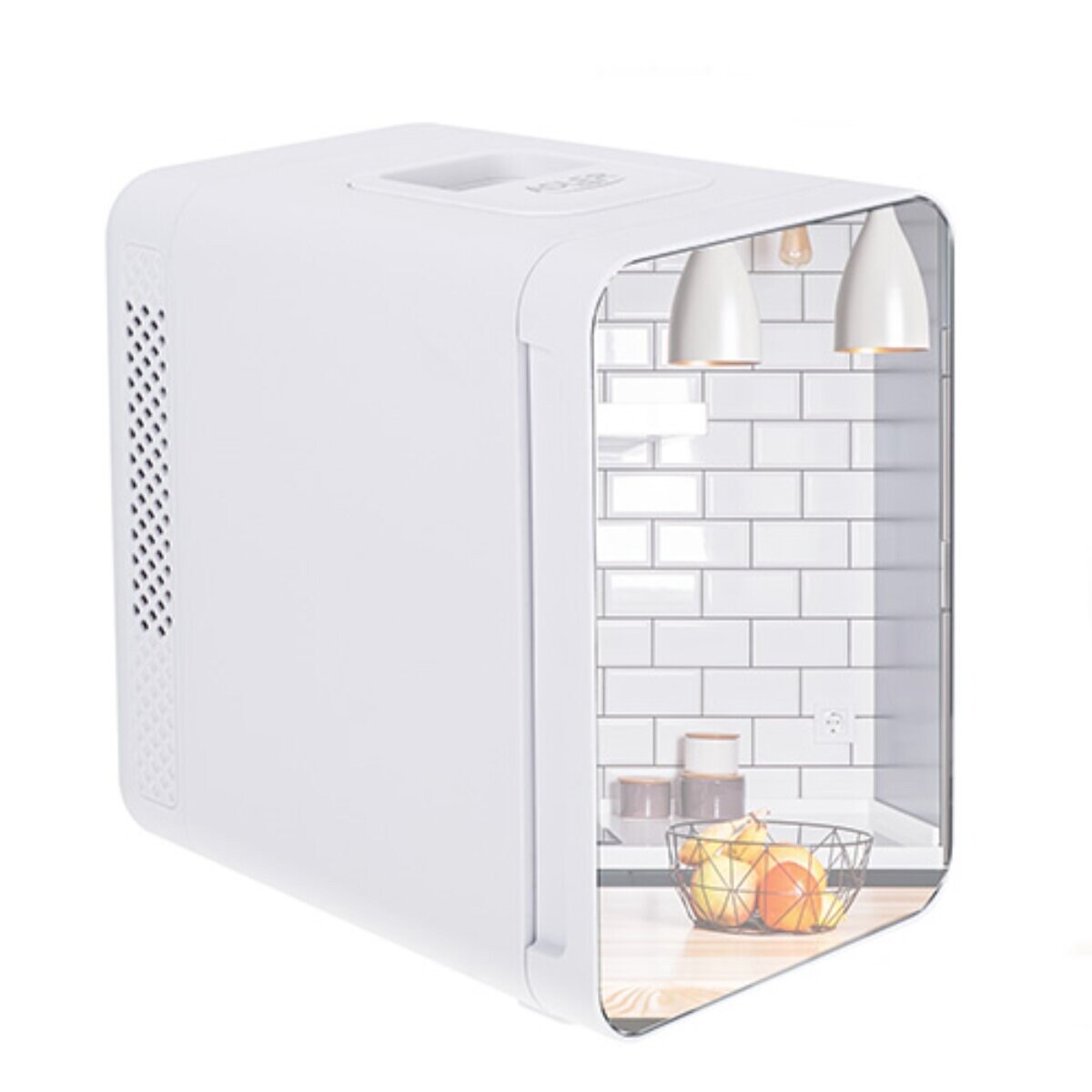 Adler AD 8085 Mini-Kühlschrank mit Spiegel - , mit Kühl- & Heizfunktion