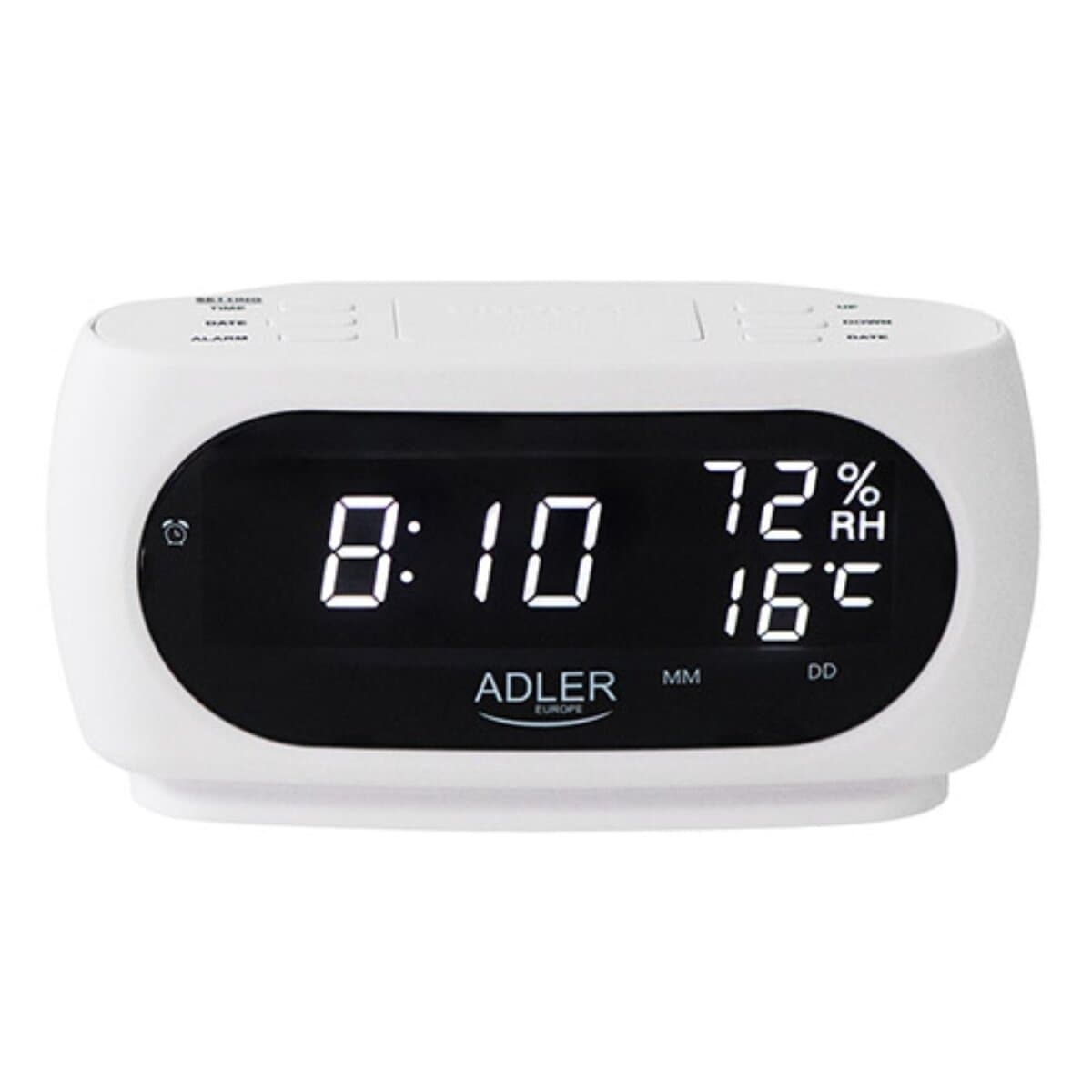Adler AD 1186 LED-Wecker mit Thermometer und Luftfeuchtigkeit - Bild 1
