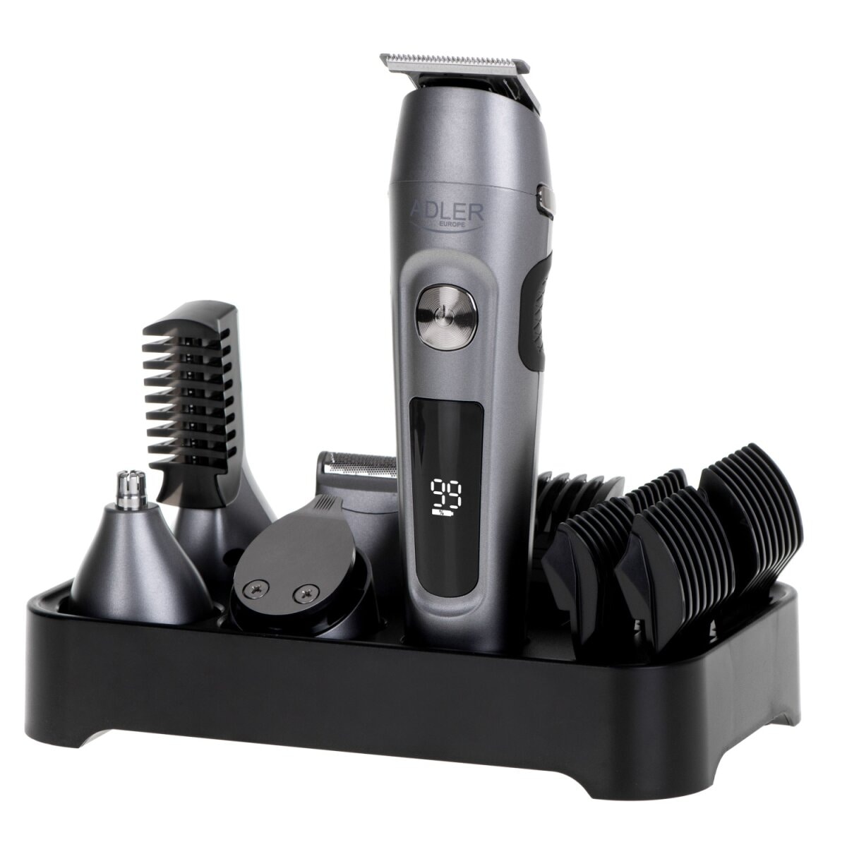 Adler AD 2944 6-in-1 Herren Pflegeset 600 mAh, mit LCD Anzeige, IPX6 - Bild 1