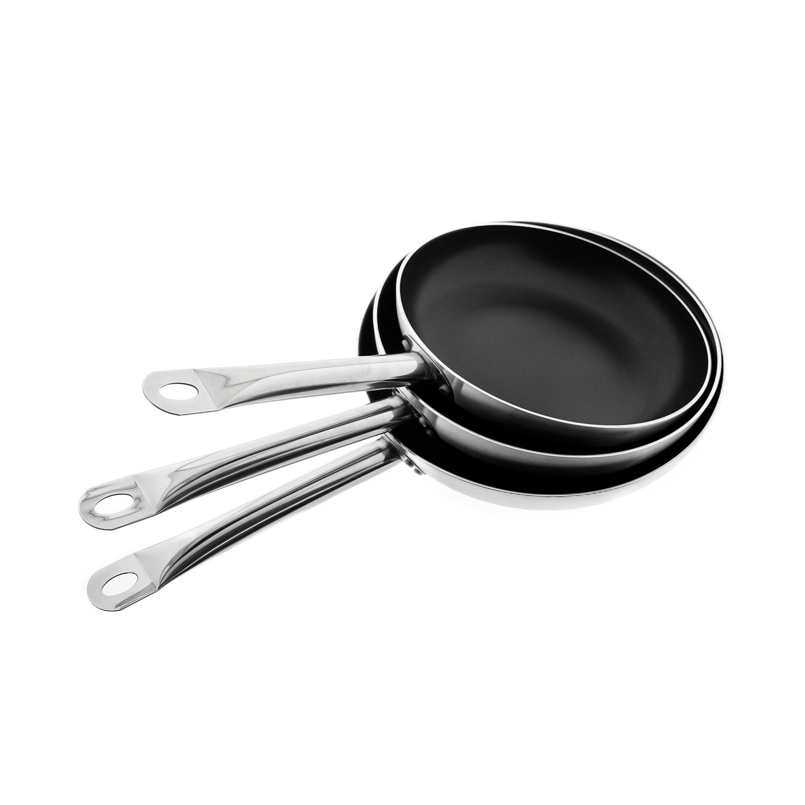 Bratpfannen 3er Set mit Antihaftbeschichtung – ø26/28/30 cm | 04255829565018