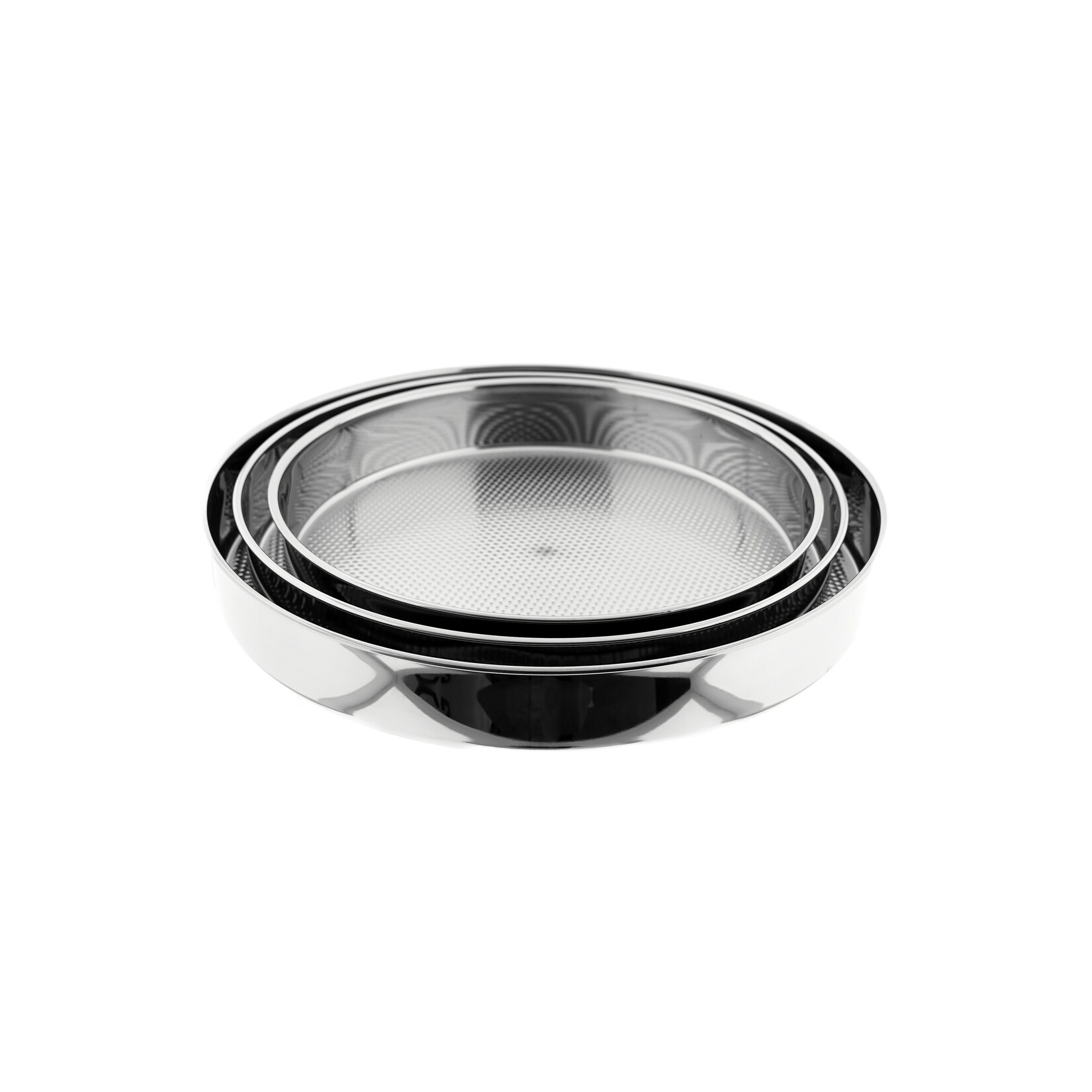 Backblech-Set aus Edelstahl – 3-teilig, Ø 32/36/40 cm | 04255829564950