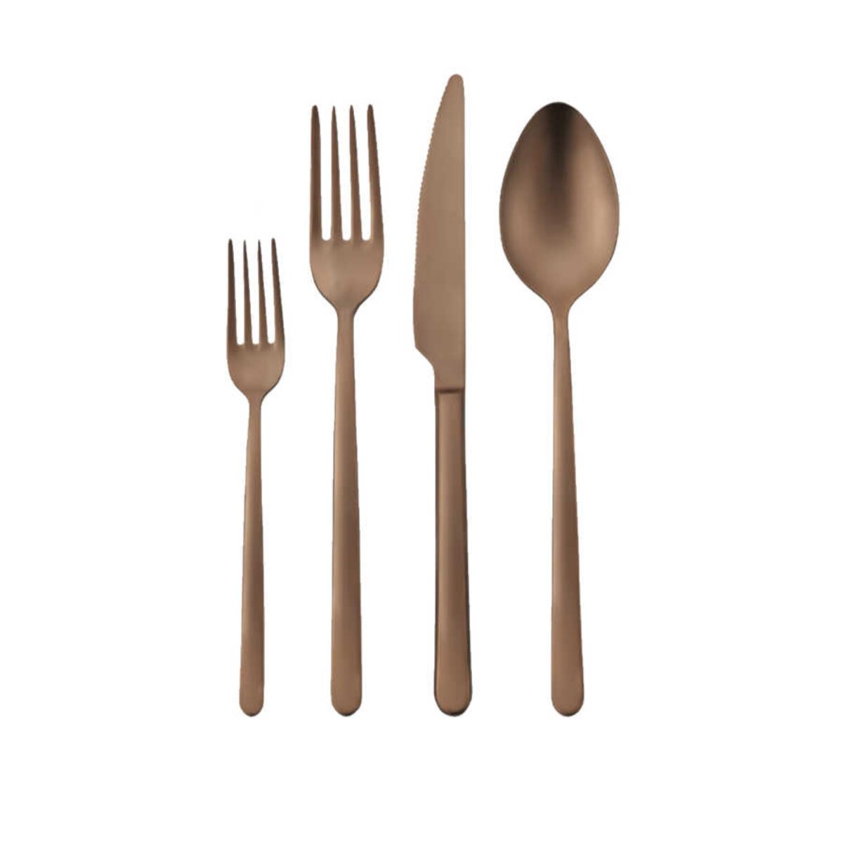 Korkmaz Riva 24 teiliges Besteck-Set in Rosegold - Tafelbesteck - Bild 1