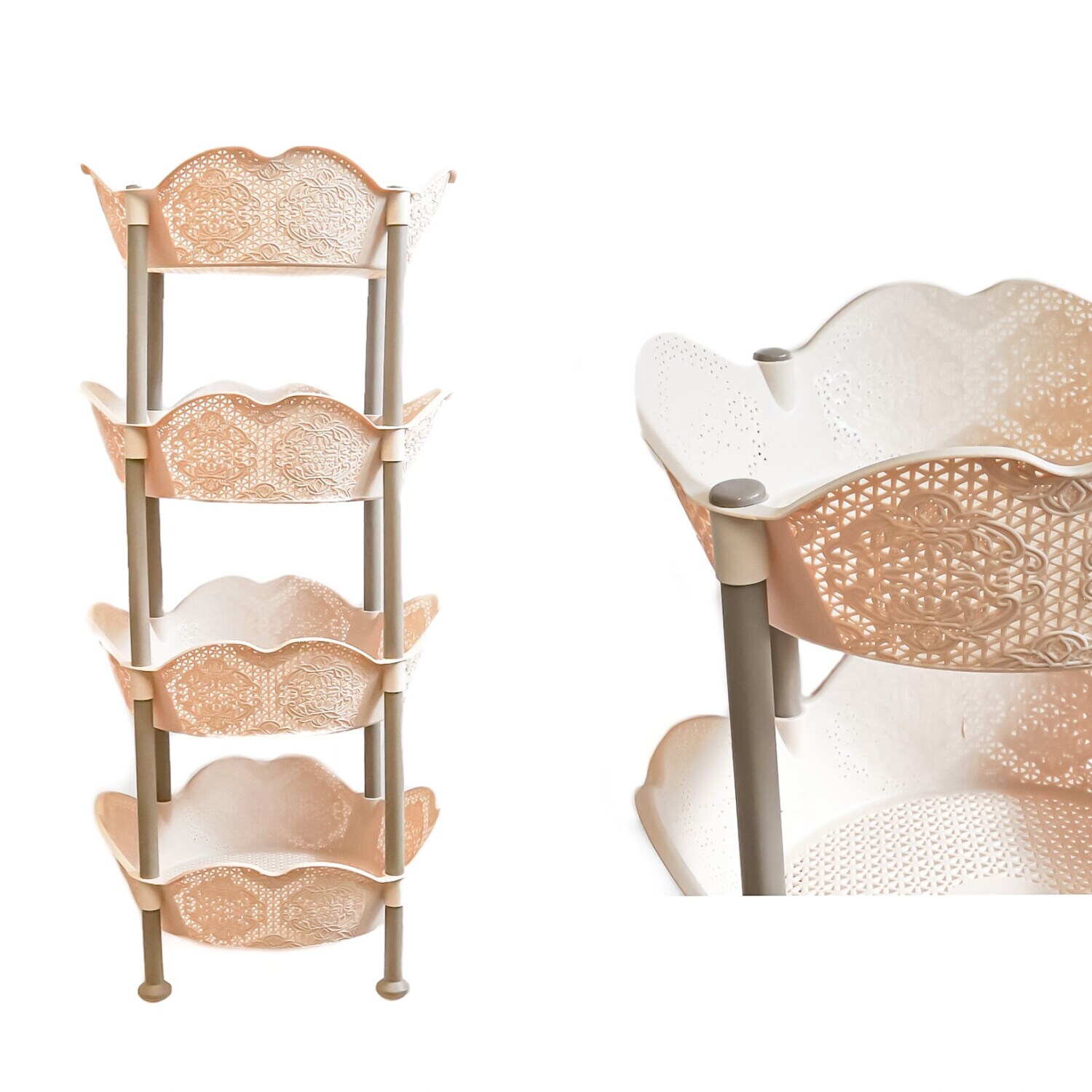 K&uuml;chen Organizer  39x39x82cm Gold - Bild 1